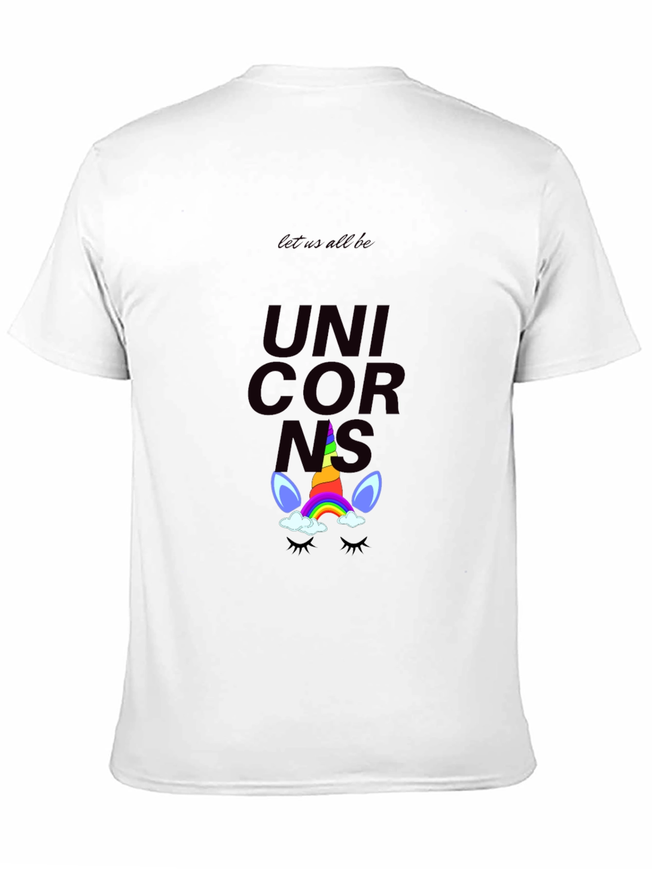 Unicorns Graphic Tee - Black