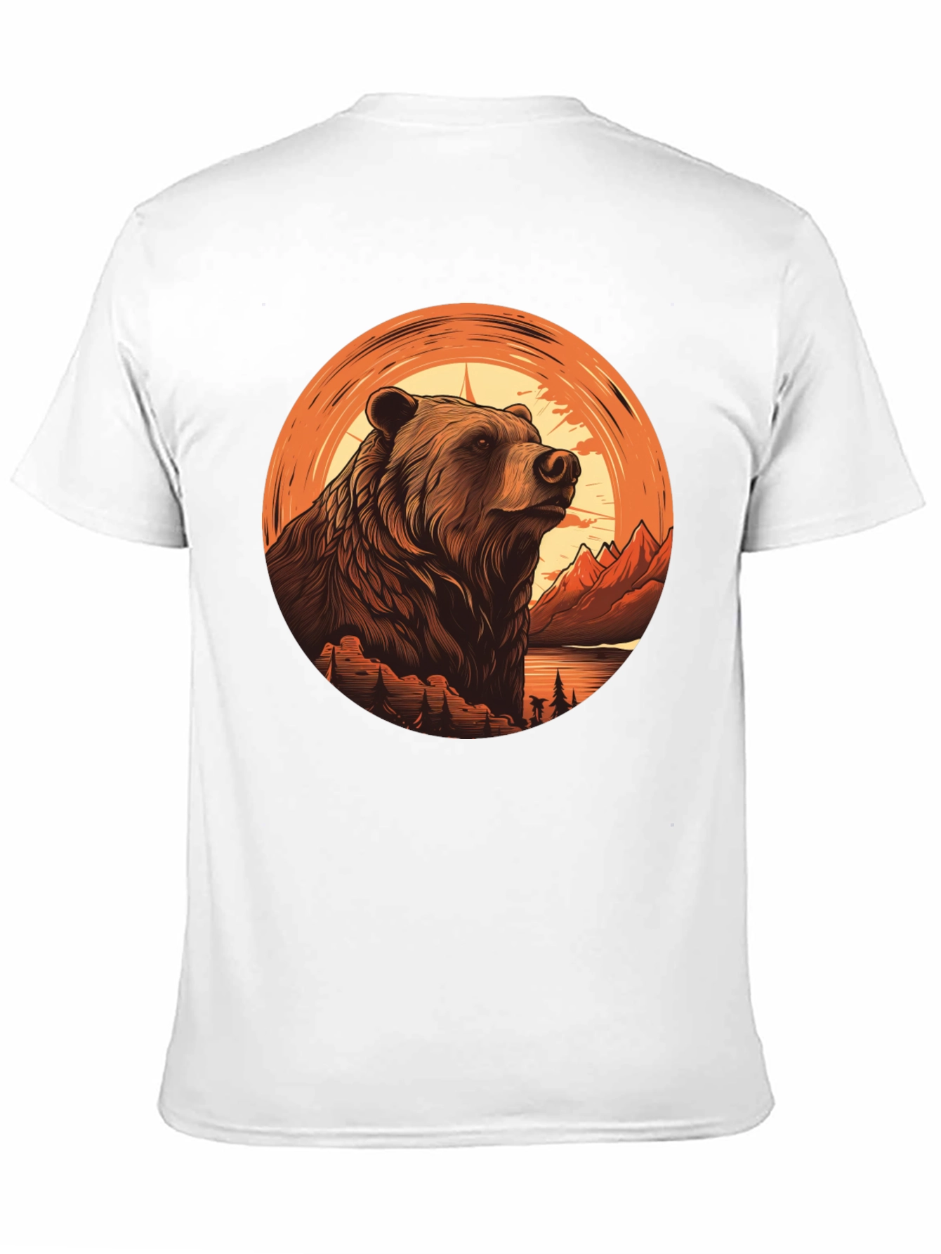 Grizzly Bear Graphic Tee - Nature Adventure Shirt