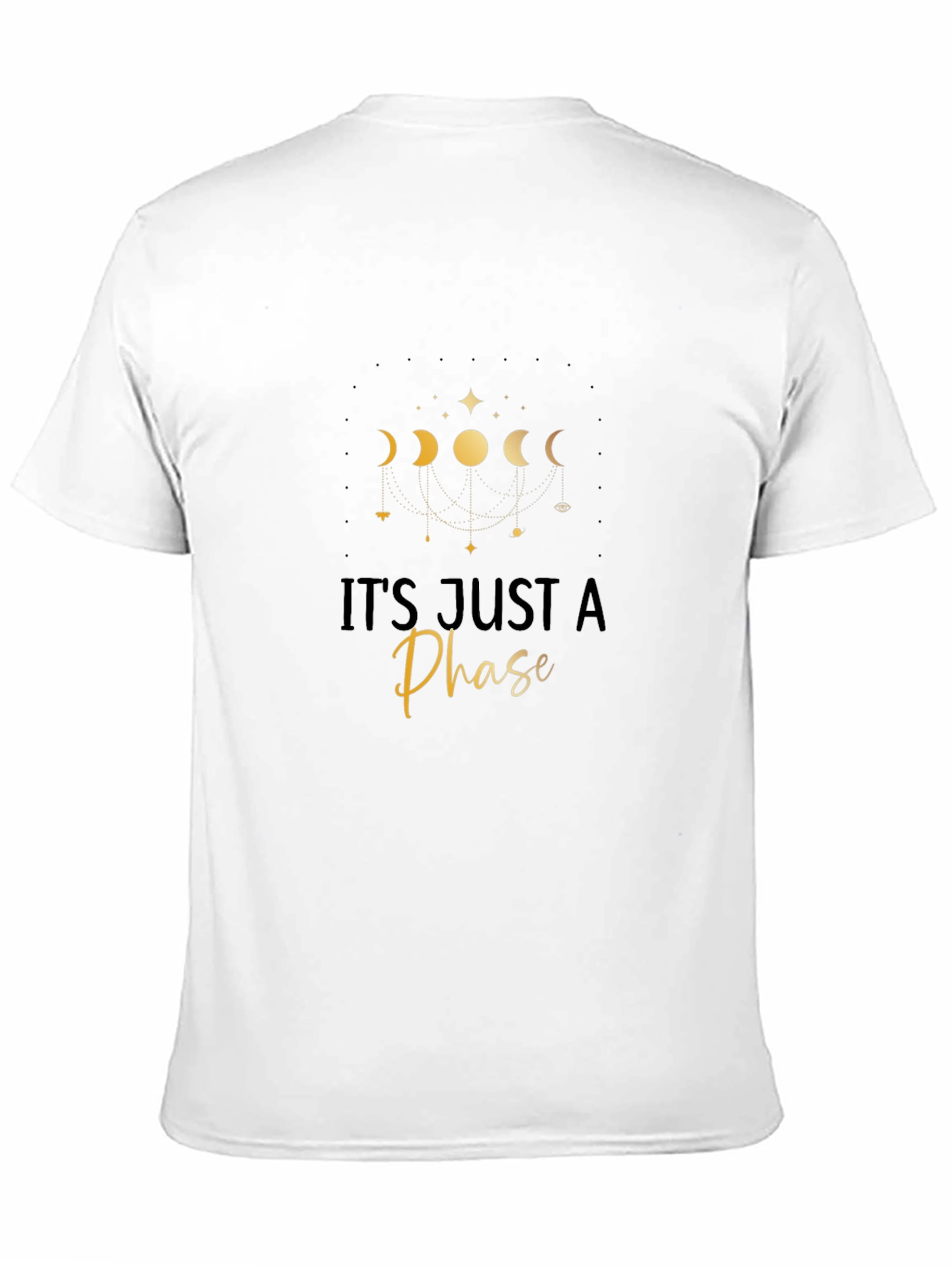 Its Just A Phase Black Graphic Tee