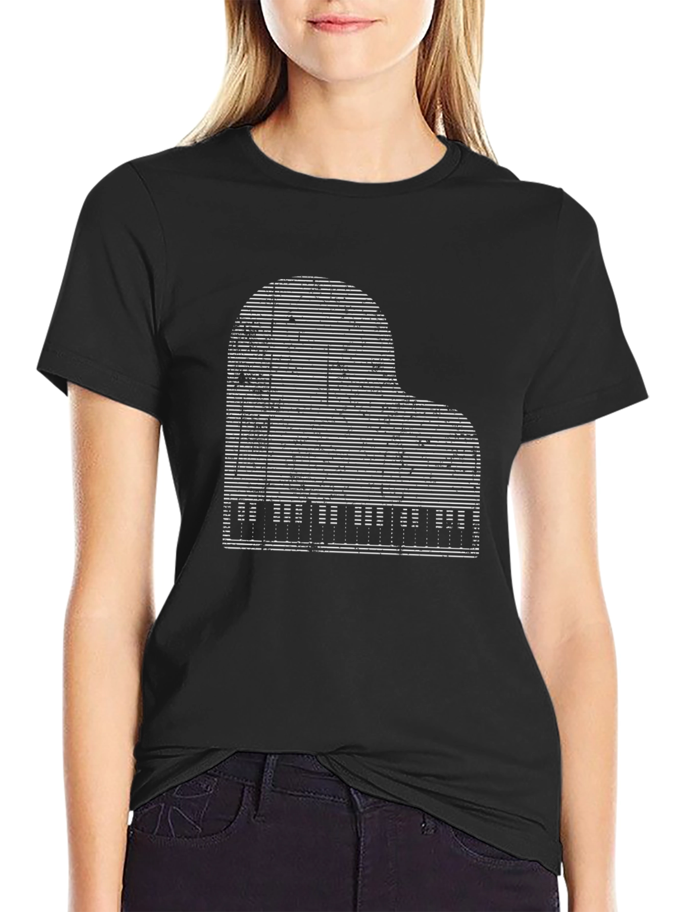 Grand Piano Graphic Tee - Musicians Style