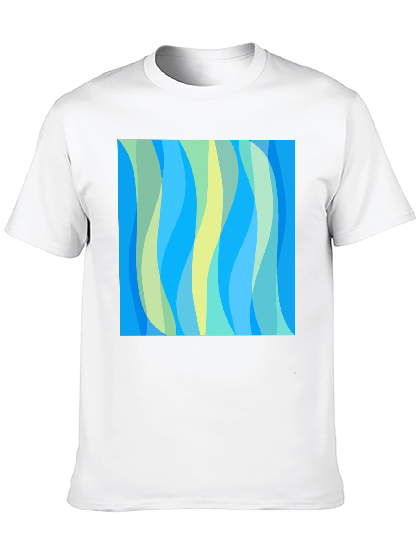 Abstract Wave Pattern Tee - Modern Art Shirt