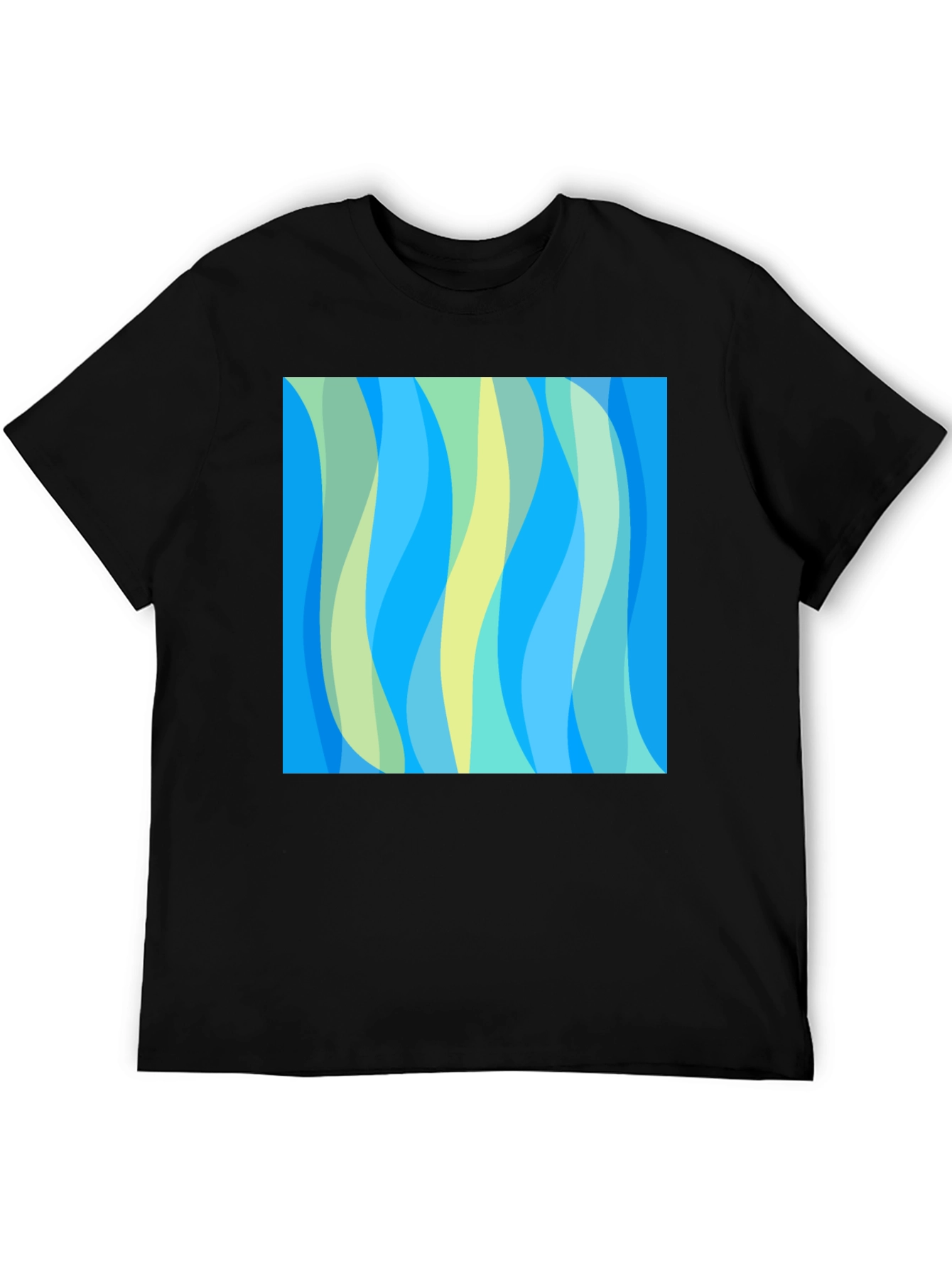 Abstract Wave Pattern Tee - Modern Art Shirt