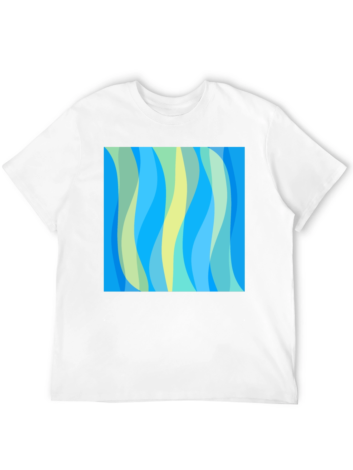 Abstract Wave Pattern Tee - Modern Art Shirt
