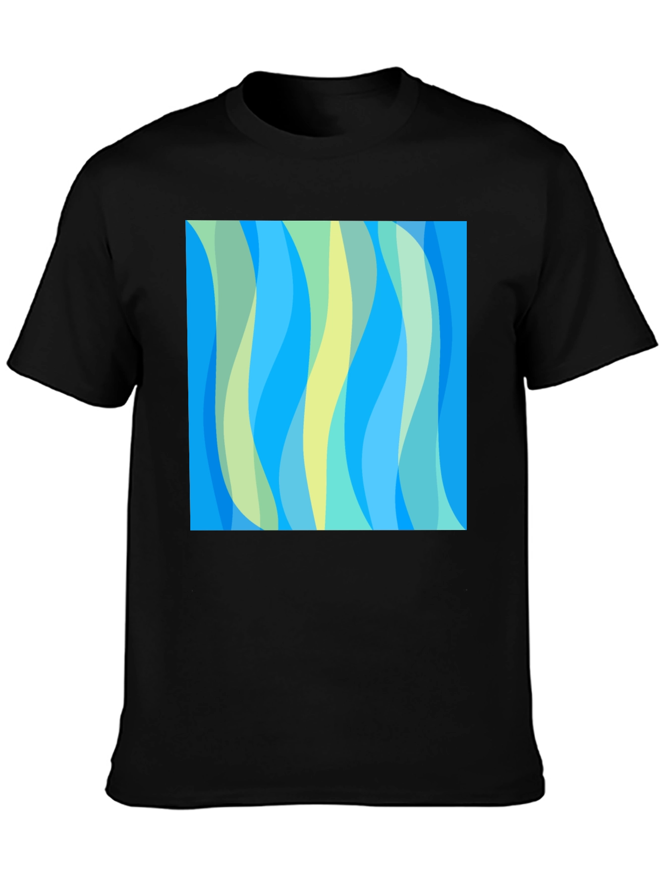 Abstract Wave Pattern Tee - Modern Art Shirt