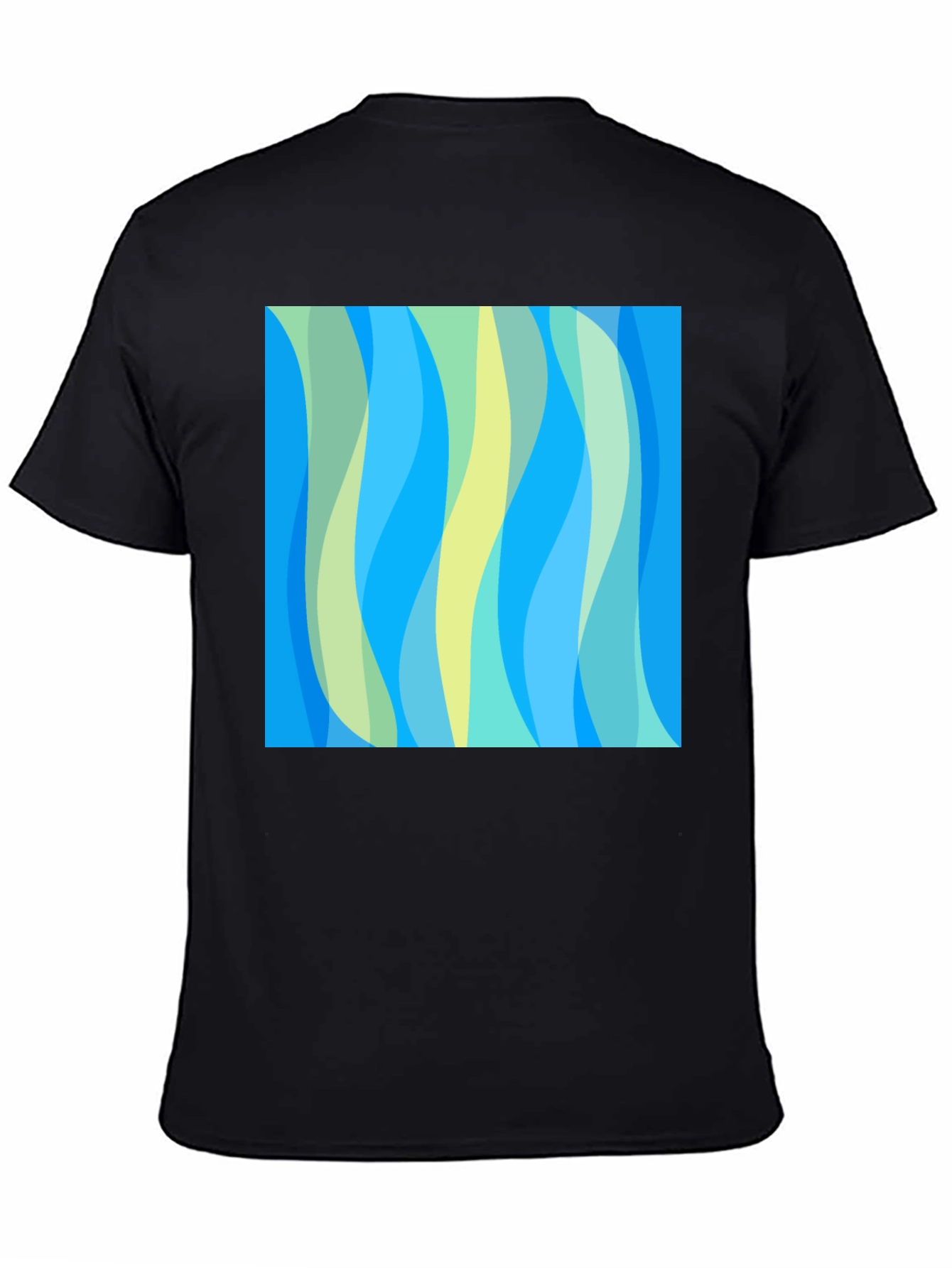 Abstract Wave Pattern Tee - Modern Art Shirt