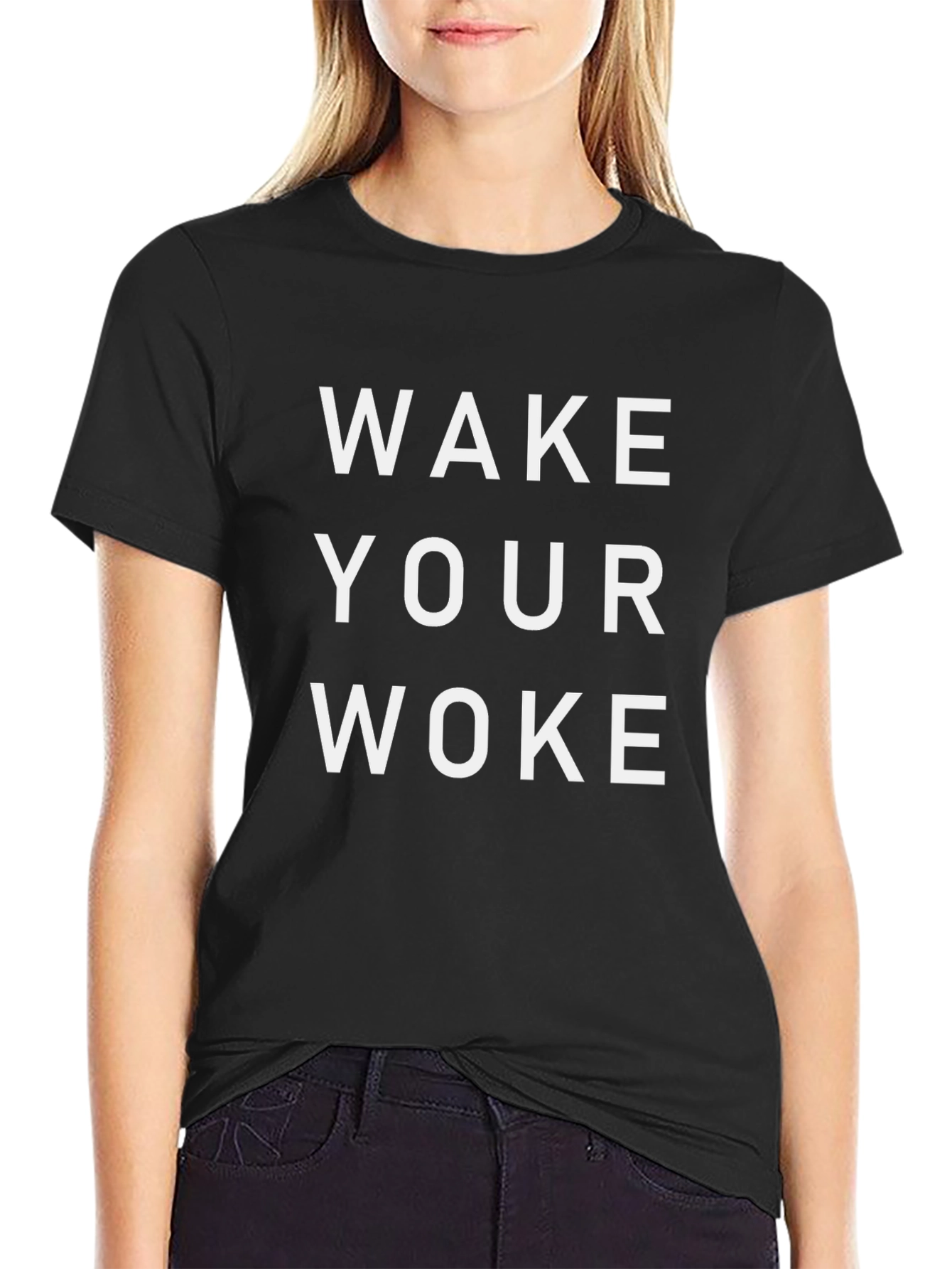 Wake Your Woke Black Graphic Tee