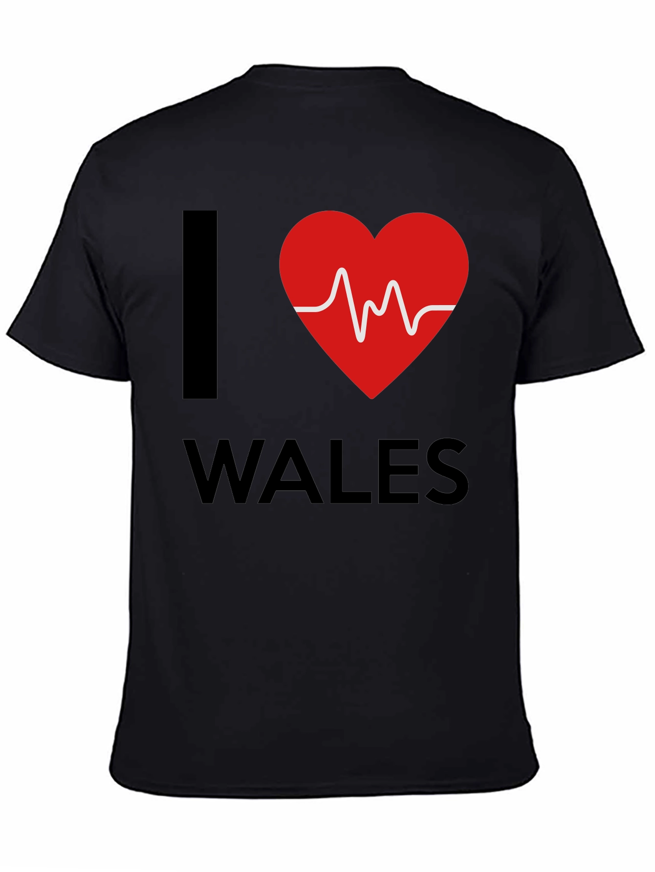 I Heart Wales Graphic Tee - Black