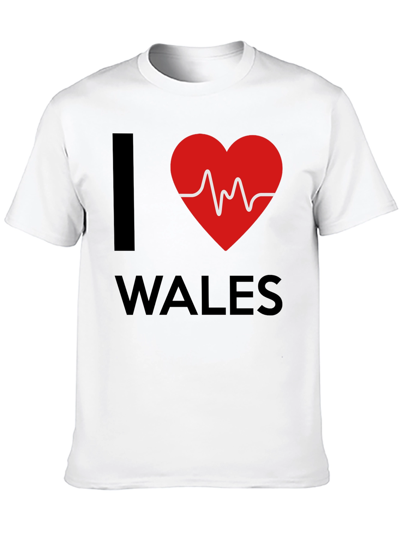 I Heart Wales Graphic Tee - Black