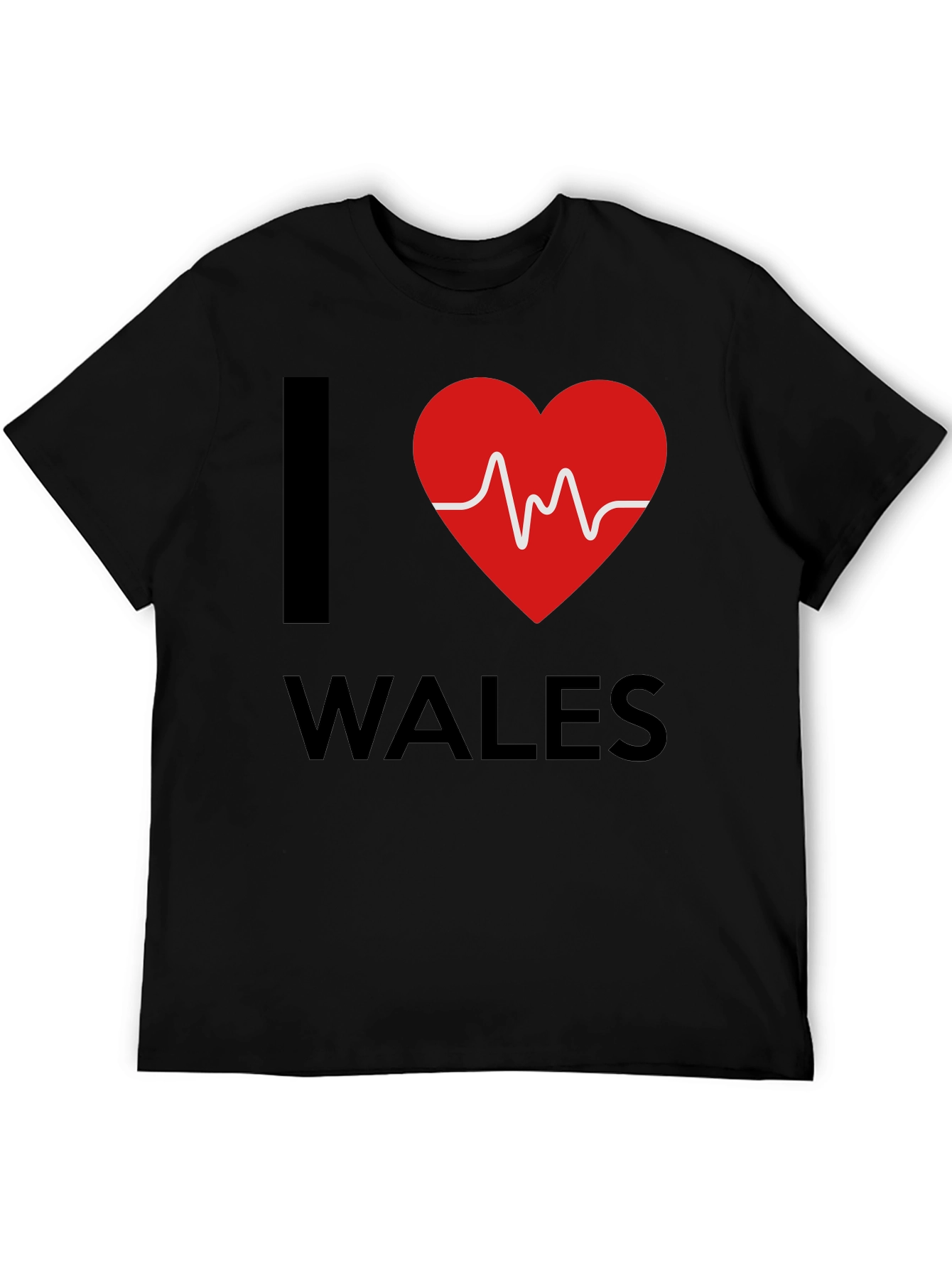 I Heart Wales Graphic Tee - Black