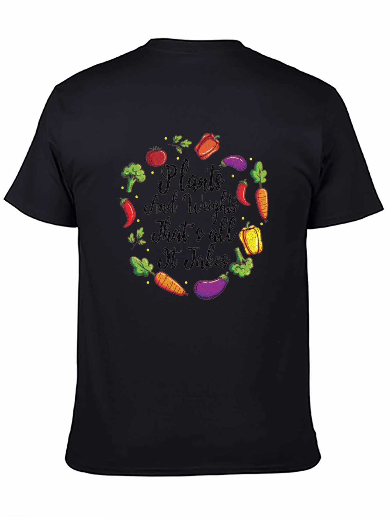Plants and Weights Graphic T-Shirt