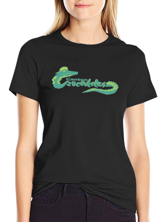 Canton Crocodiles Graphic T-Shirt - Black