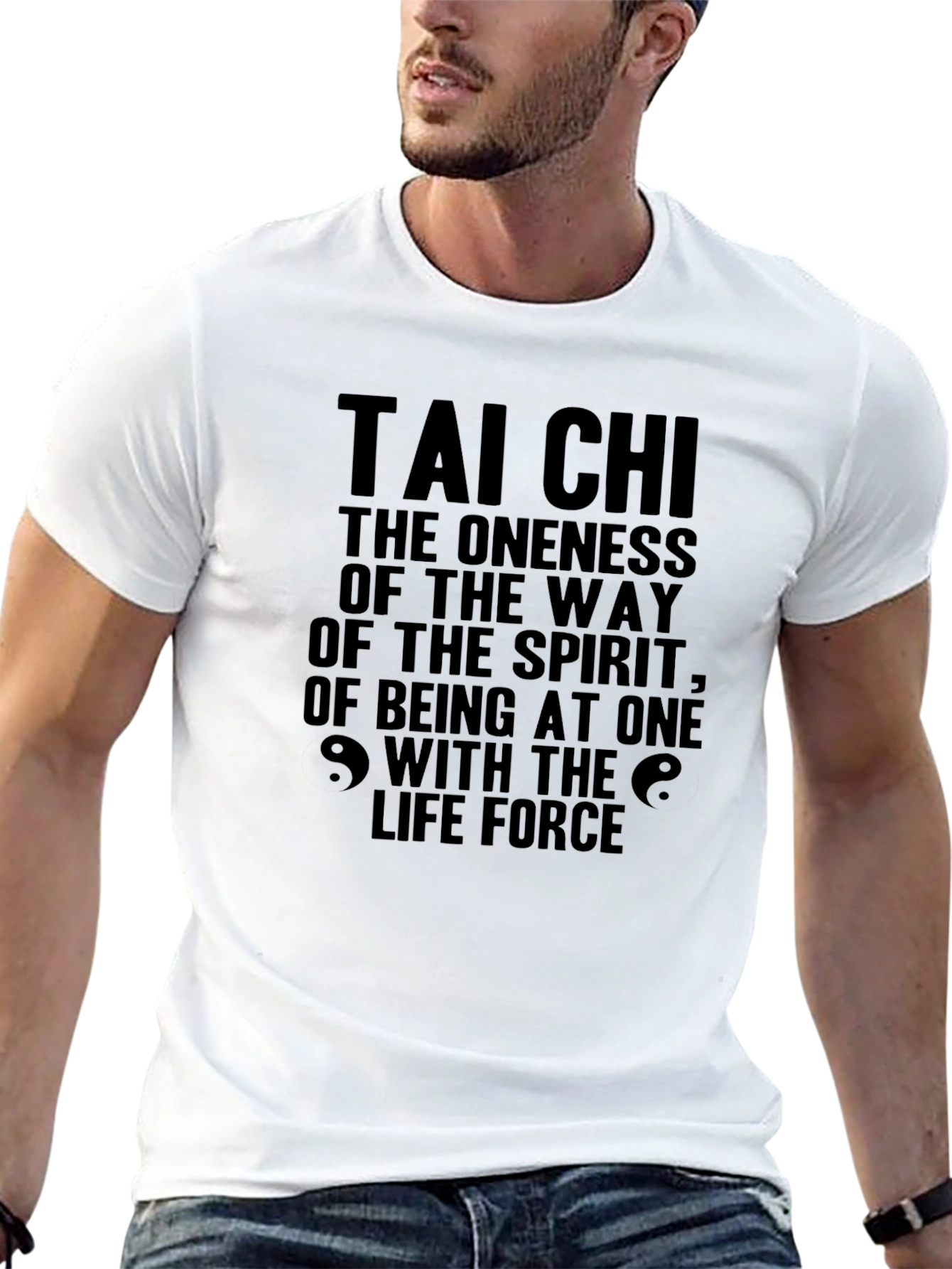 Tai Chi Graphic T-Shirt - Spiritual Oneness Design