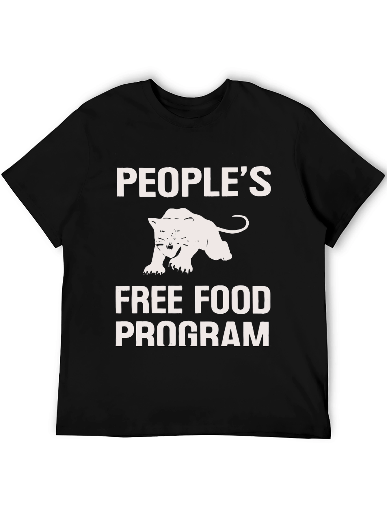 Peoples Free Food Program Black Panther T-Shirt