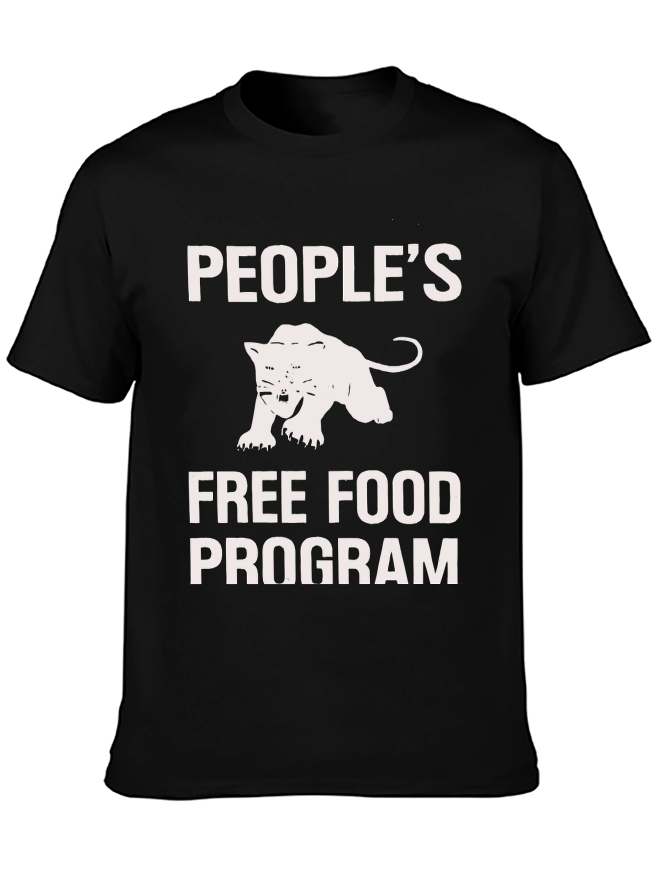 Peoples Free Food Program Black Panther T-Shirt