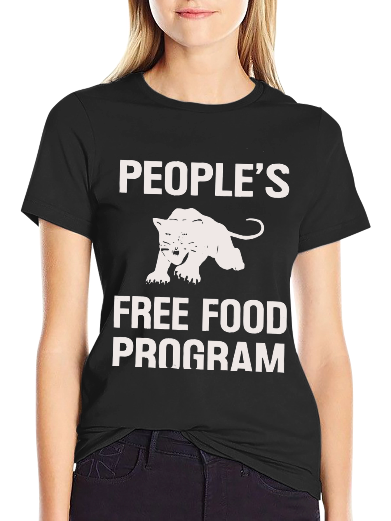 Peoples Free Food Program Black Panther T-Shirt