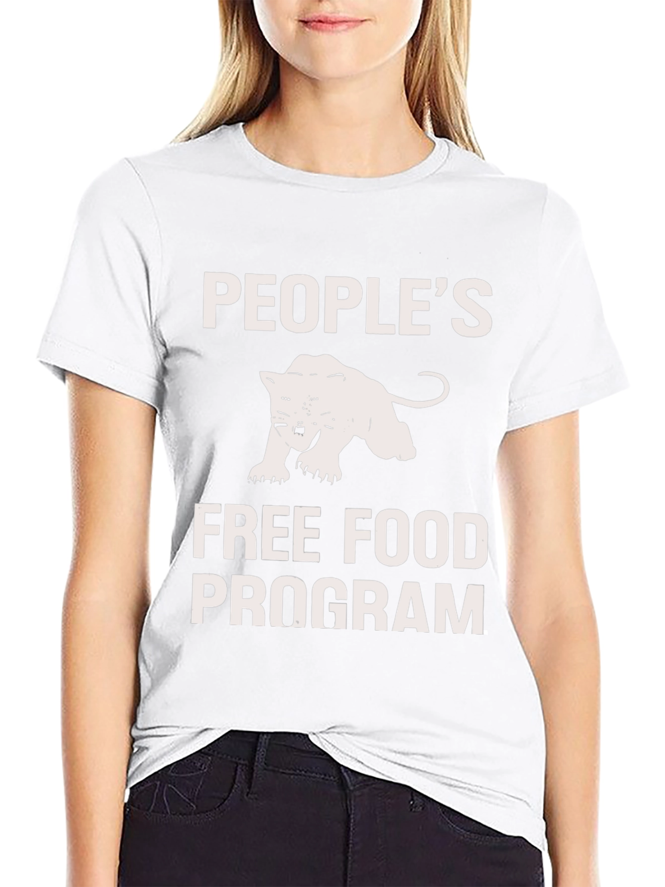 Peoples Free Food Program Black Panther T-Shirt