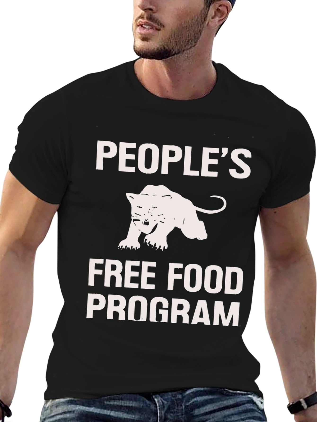 Peoples Free Food Program Black Panther T-Shirt
