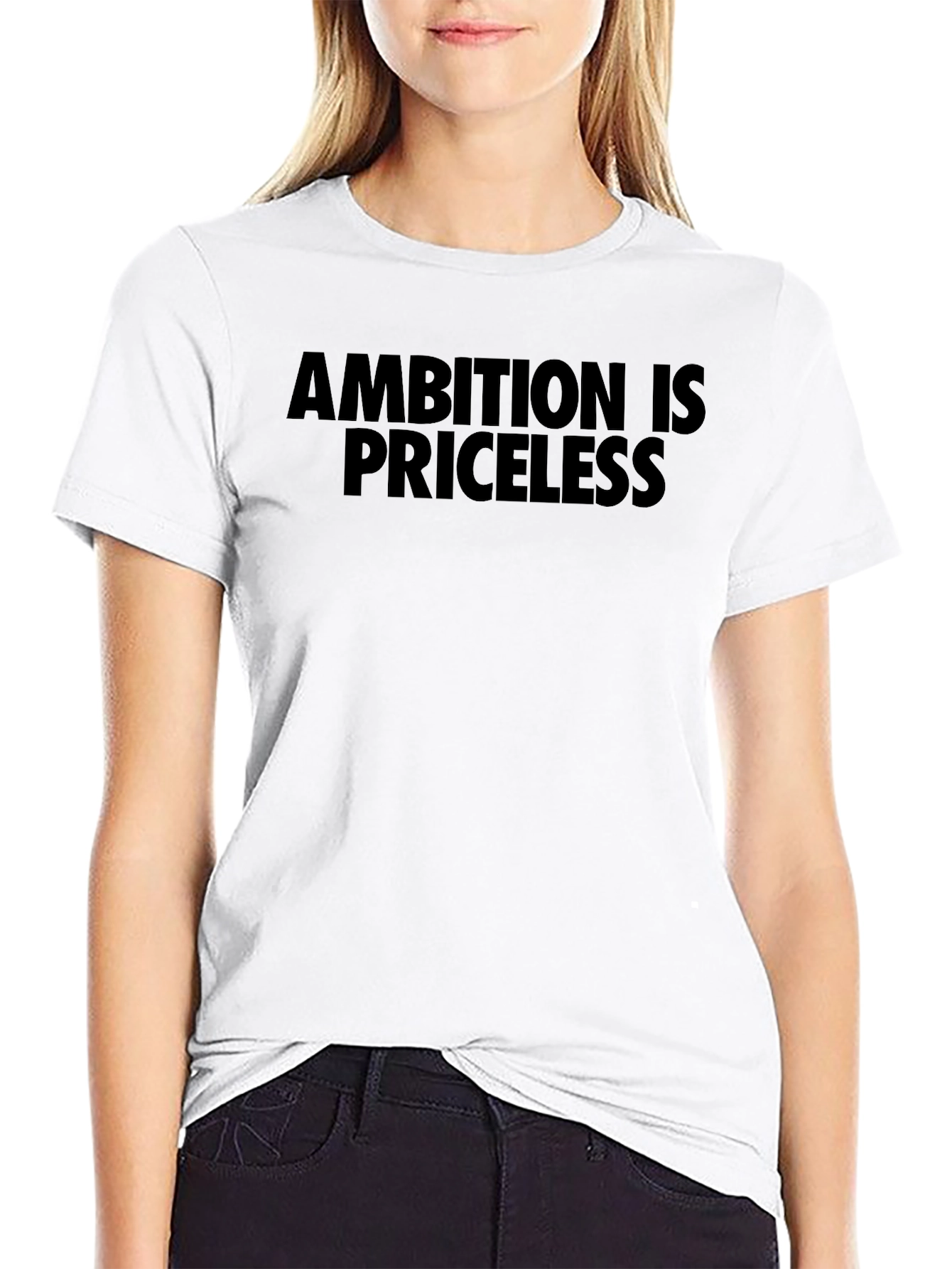 Ambition is Priceless Black T-Shirt