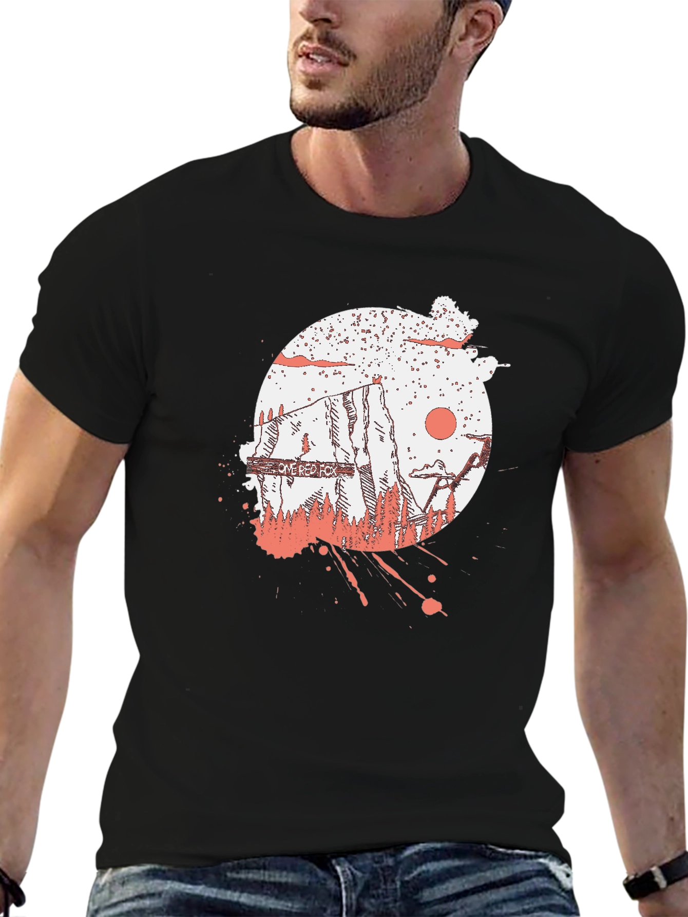 One Red Fox Graphic T-Shirt