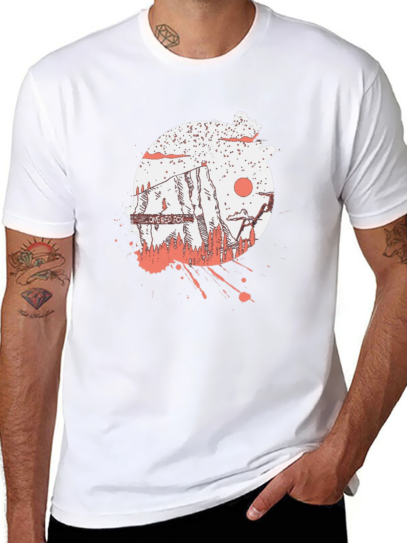 One Red Fox Graphic T-Shirt