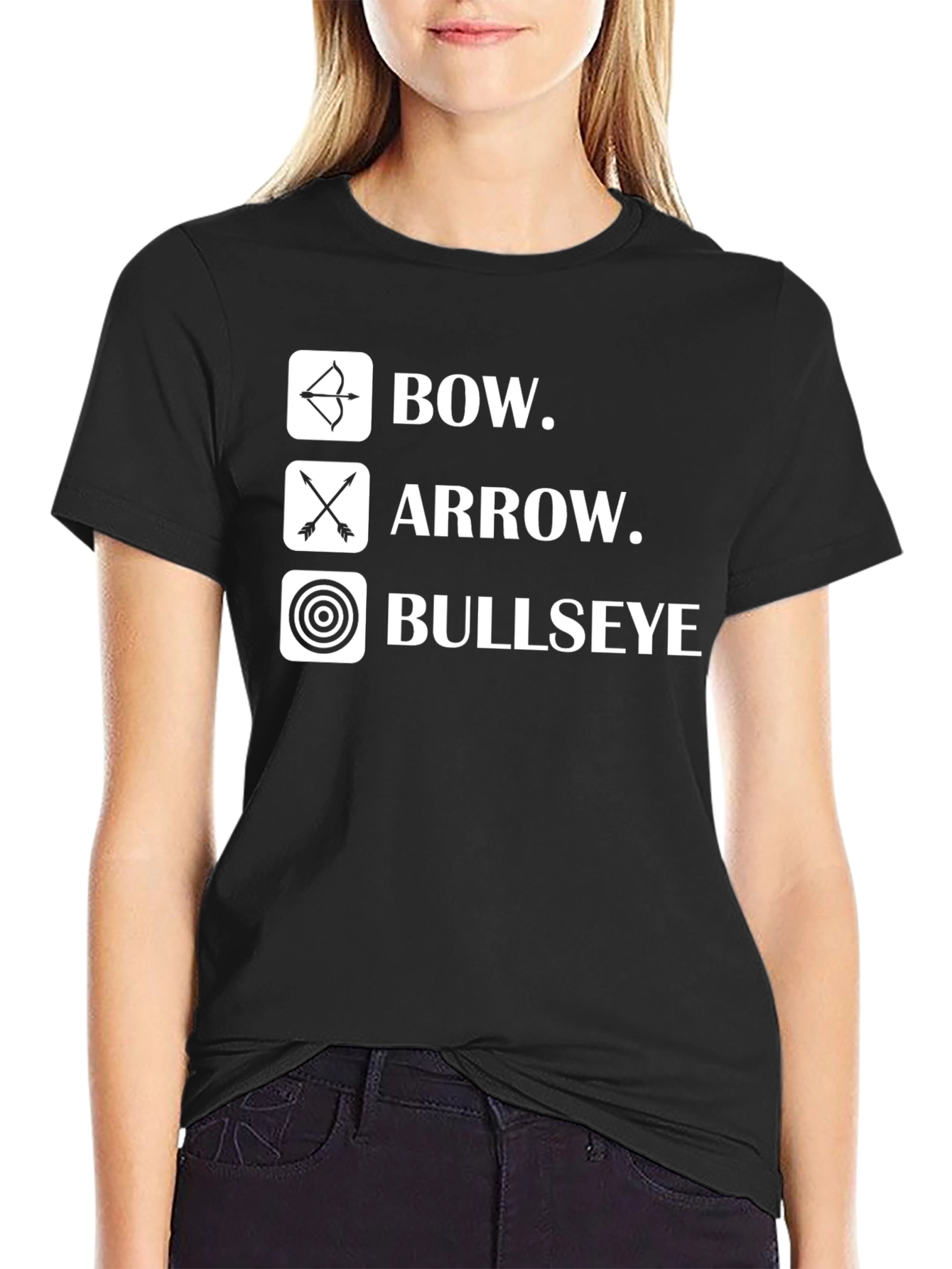 Archery Bow Arrow Bullseye Graphic T-Shirt