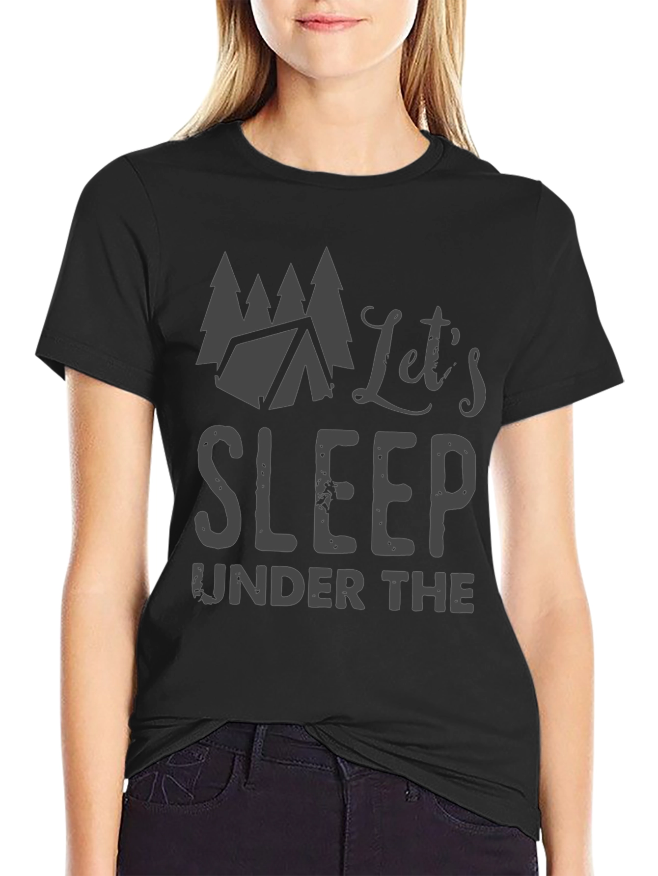 Lets Sleep Under the Stars Camping T-Shirt