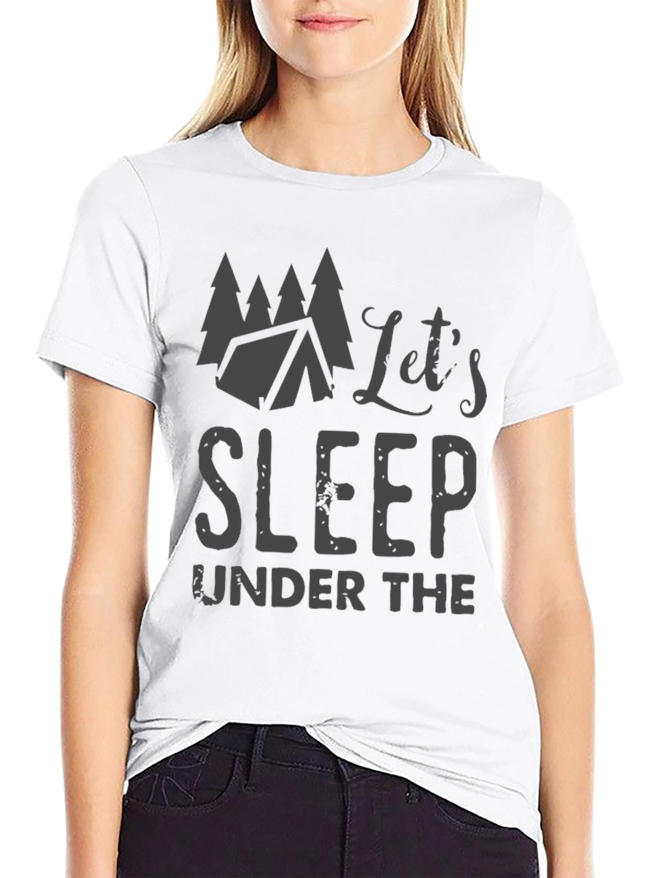 Lets Sleep Under the Stars Camping T-Shirt