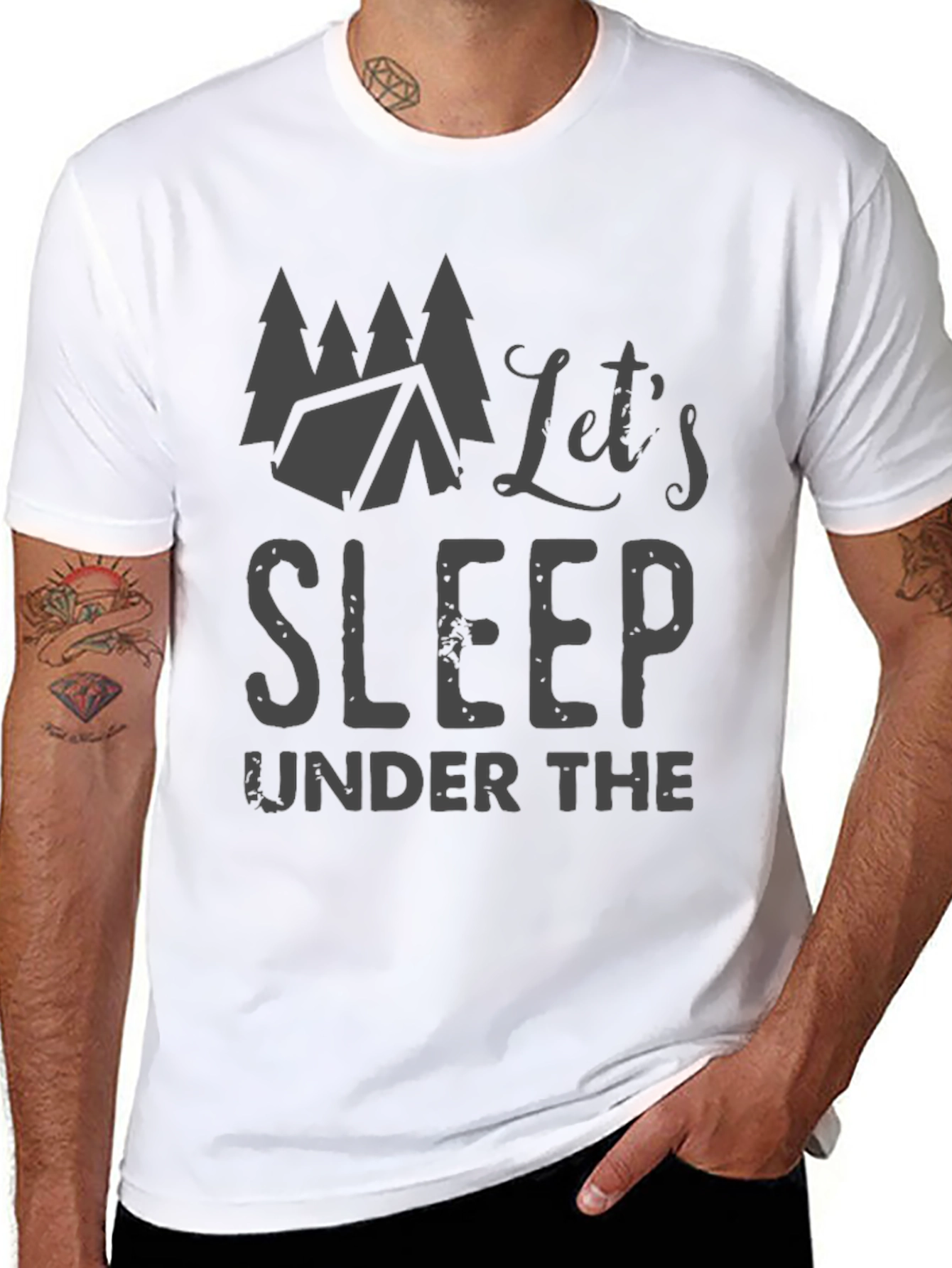 Lets Sleep Under the Stars Camping T-Shirt