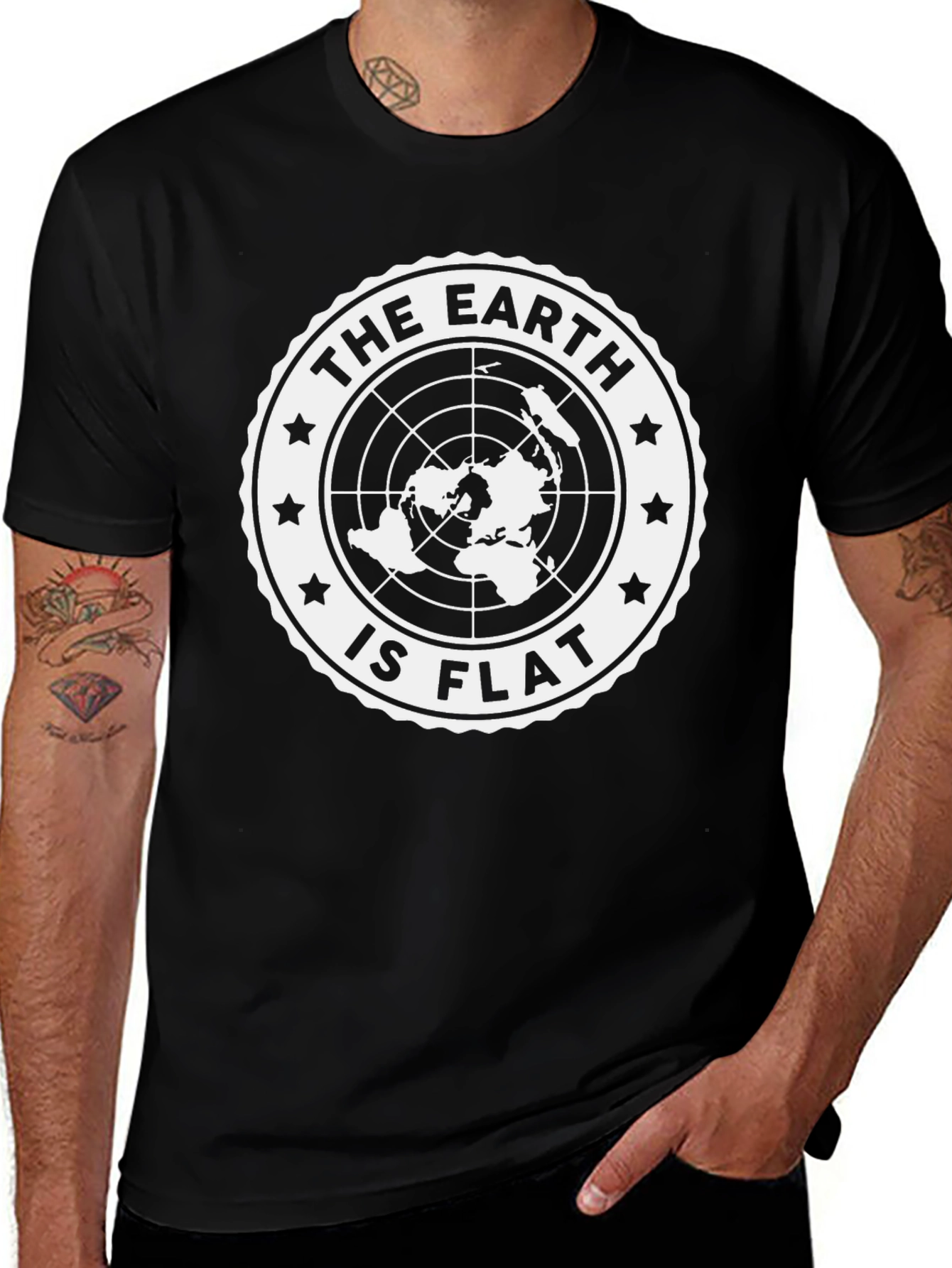 The Earth Is Flat Graphic T-Shirt