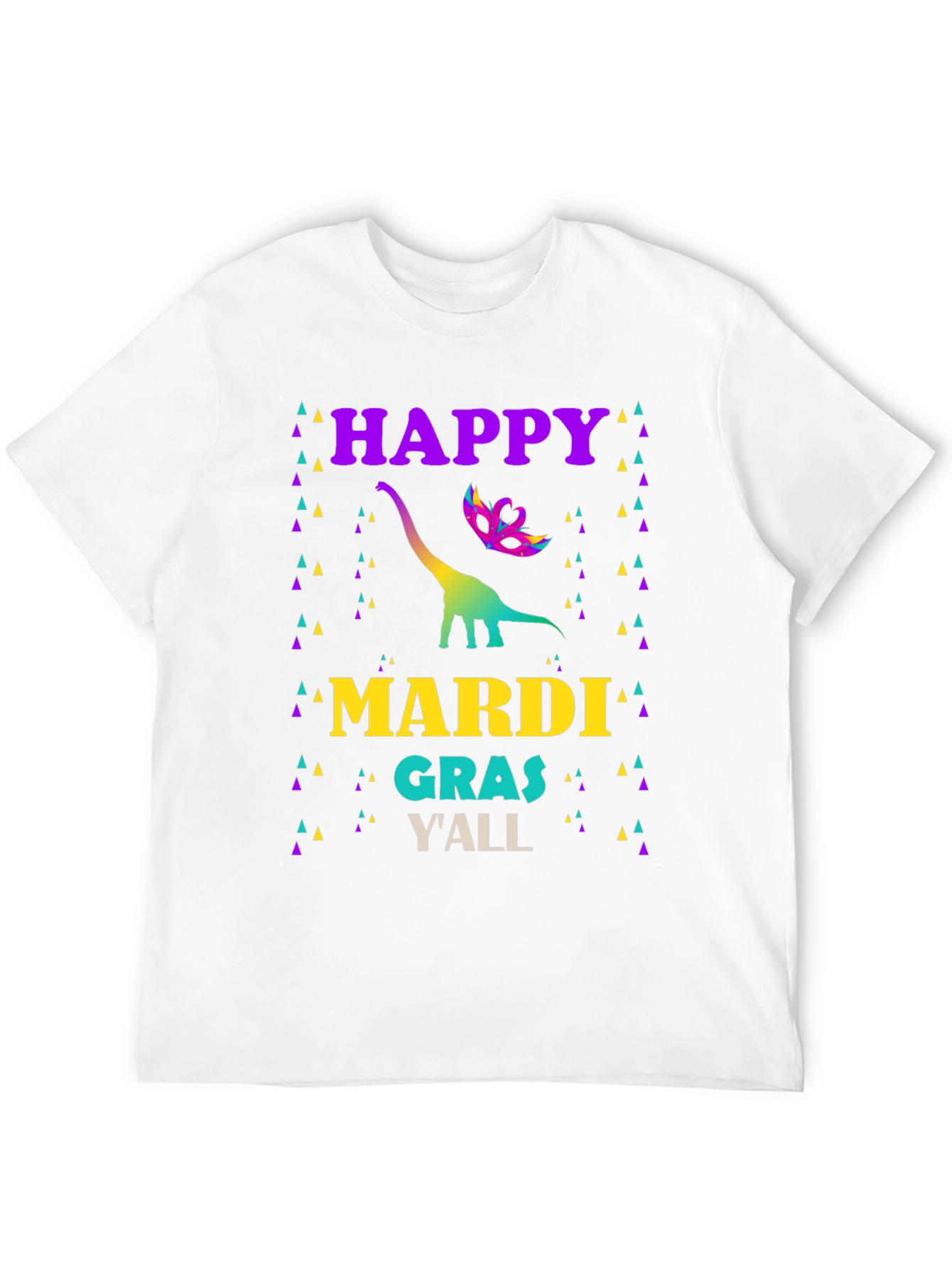 Happy Mardi Gras Dinosaur T-Shirt
