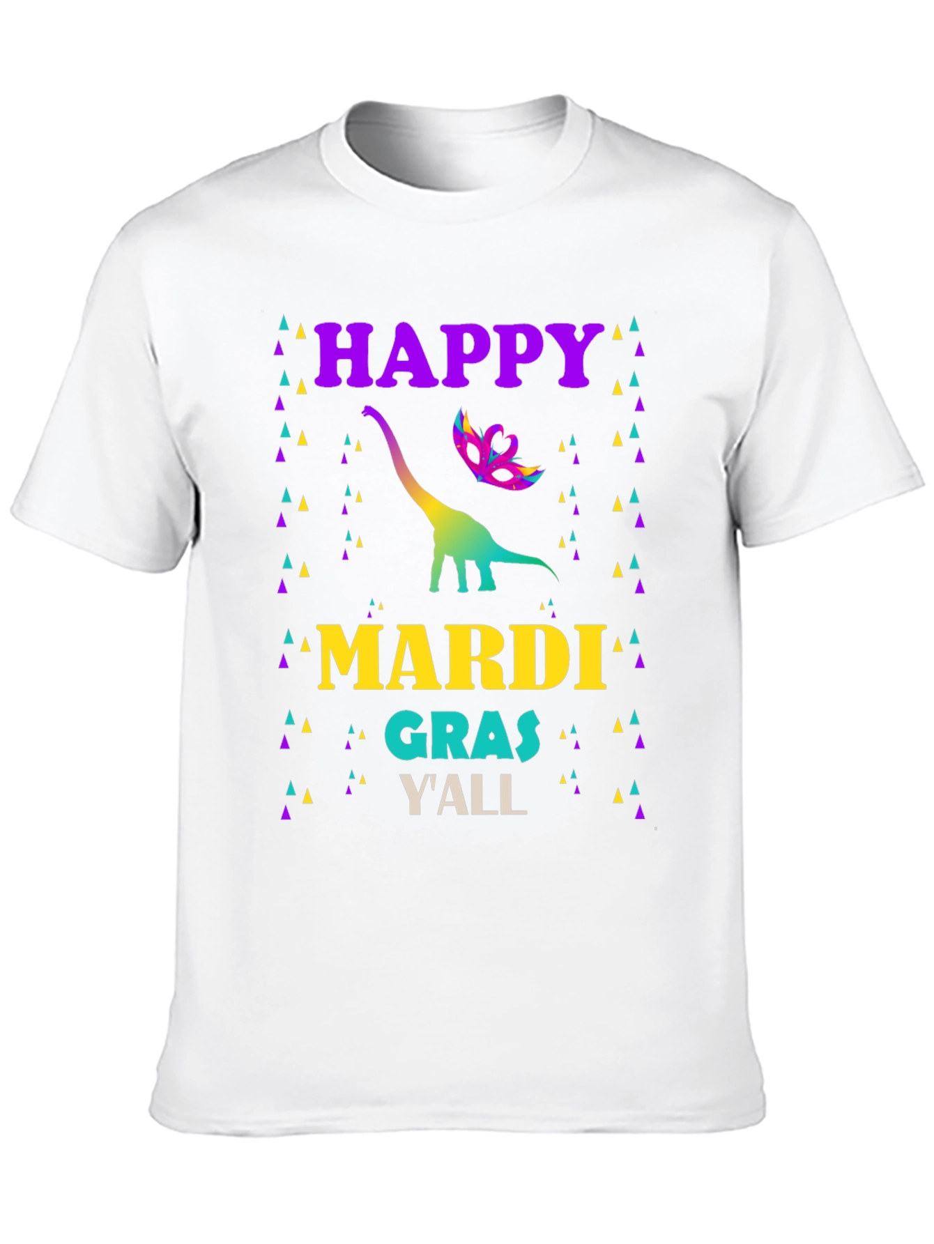 Happy Mardi Gras Dinosaur T-Shirt
