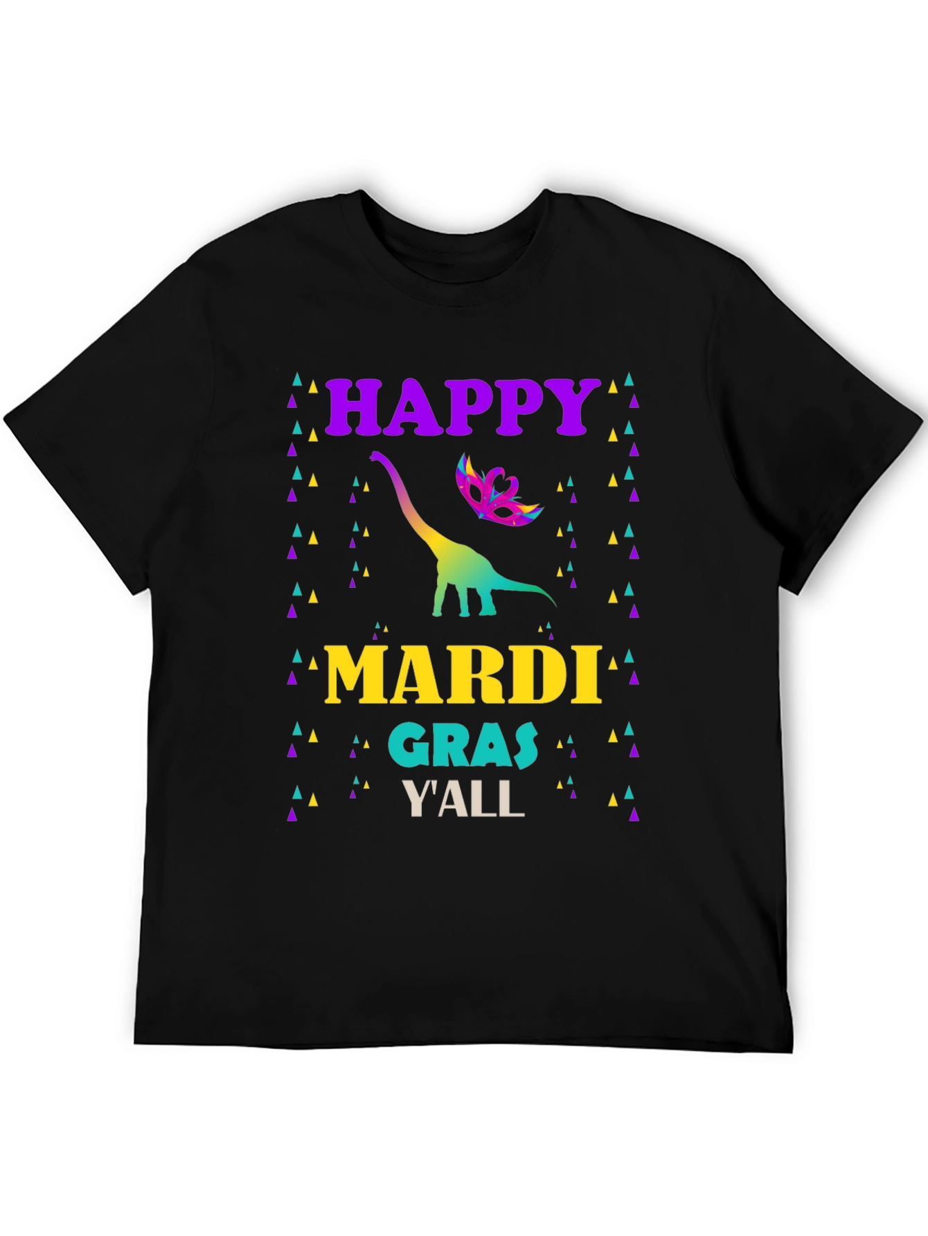 Happy Mardi Gras Dinosaur T-Shirt