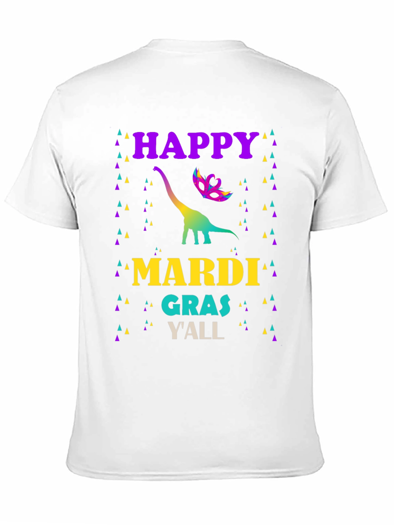 Happy Mardi Gras Dinosaur T-Shirt