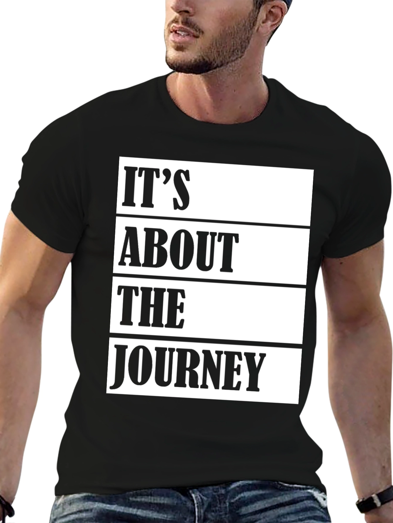 Journey Graphic Print Crew Neck T-Shirt