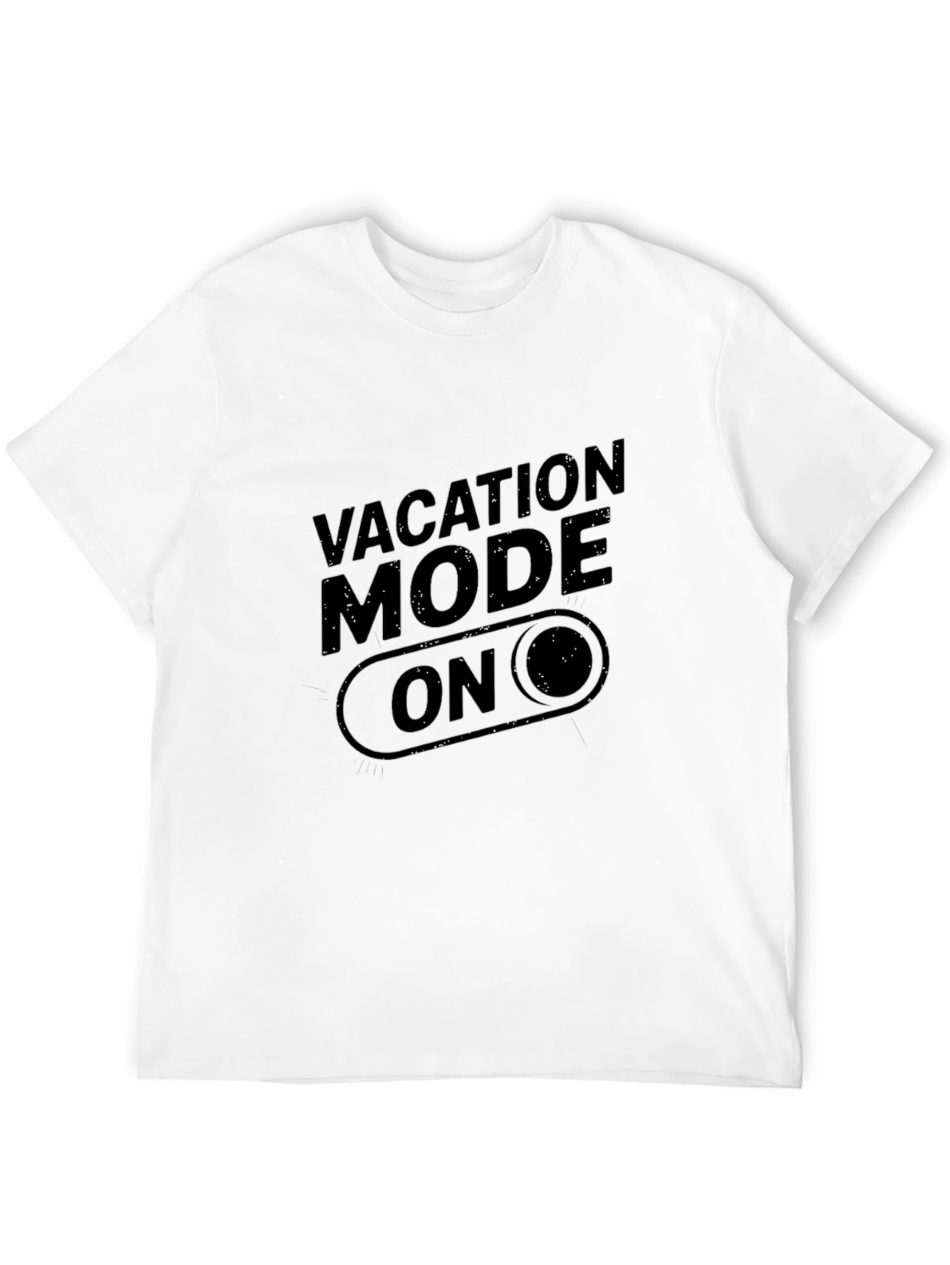Vacation Mode On Black Graphic Tee