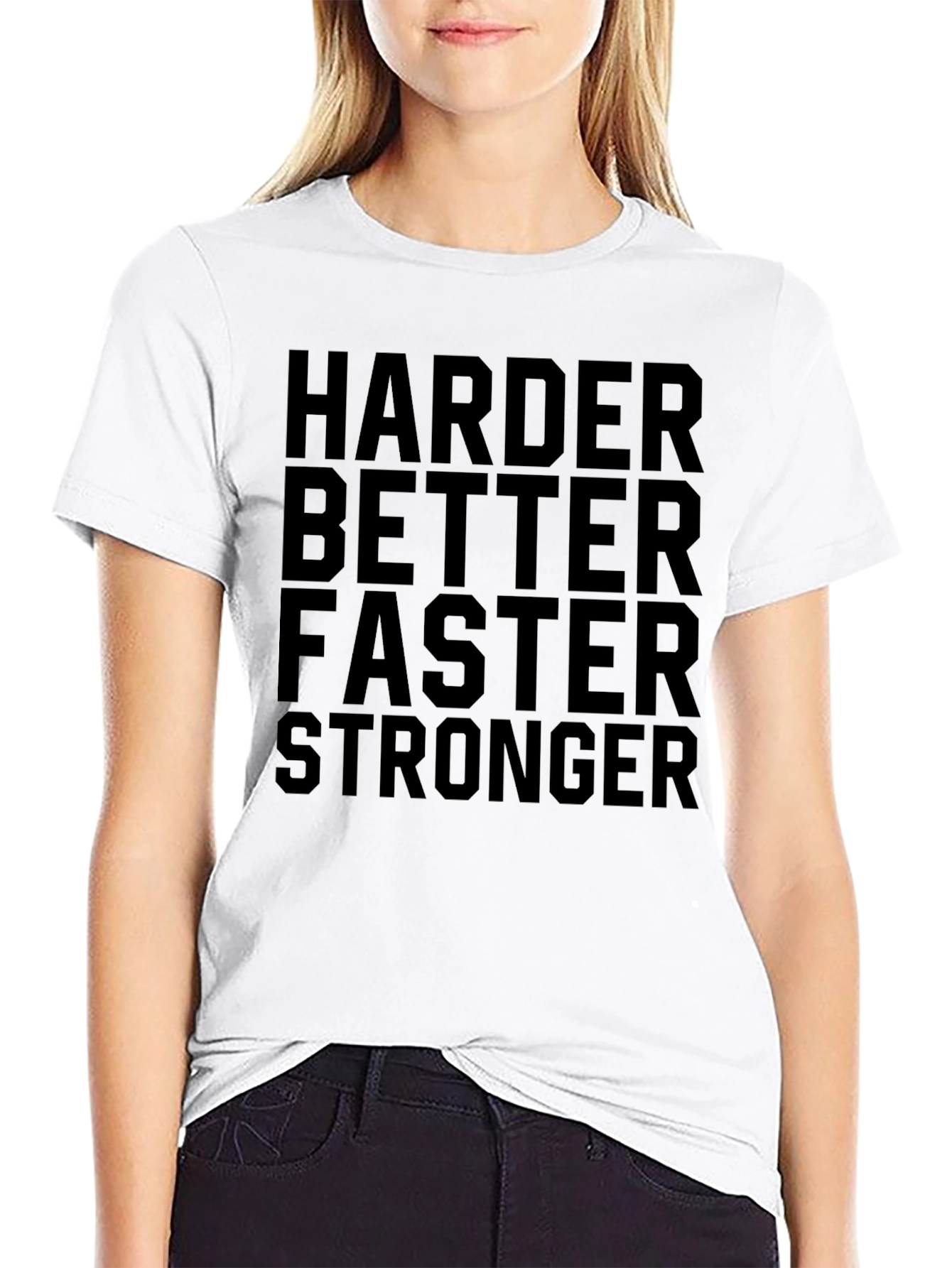 Harder Better Faster Stronger Black T-Shirt
