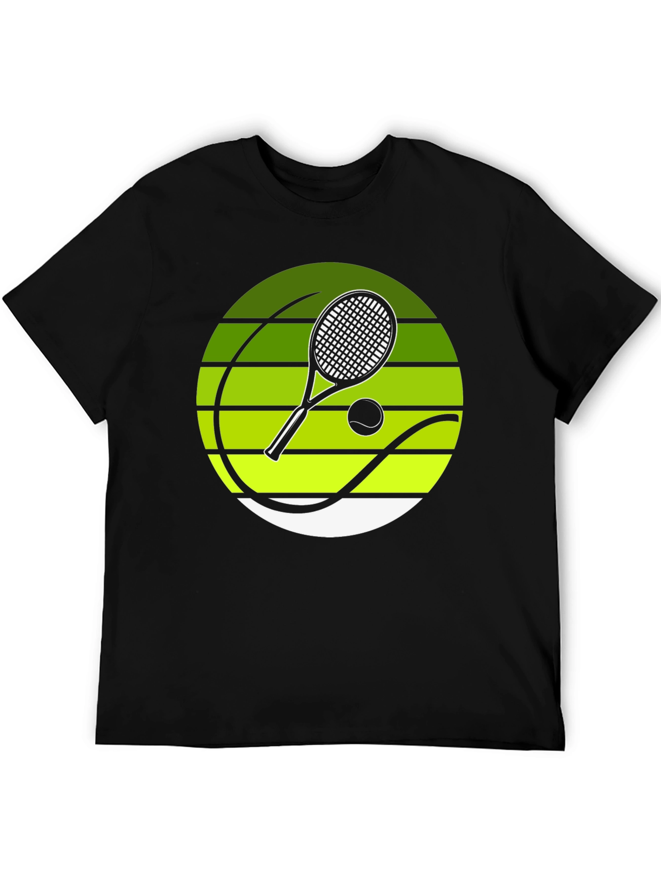 Tennis Racket Graphic Tee - Sporty Design