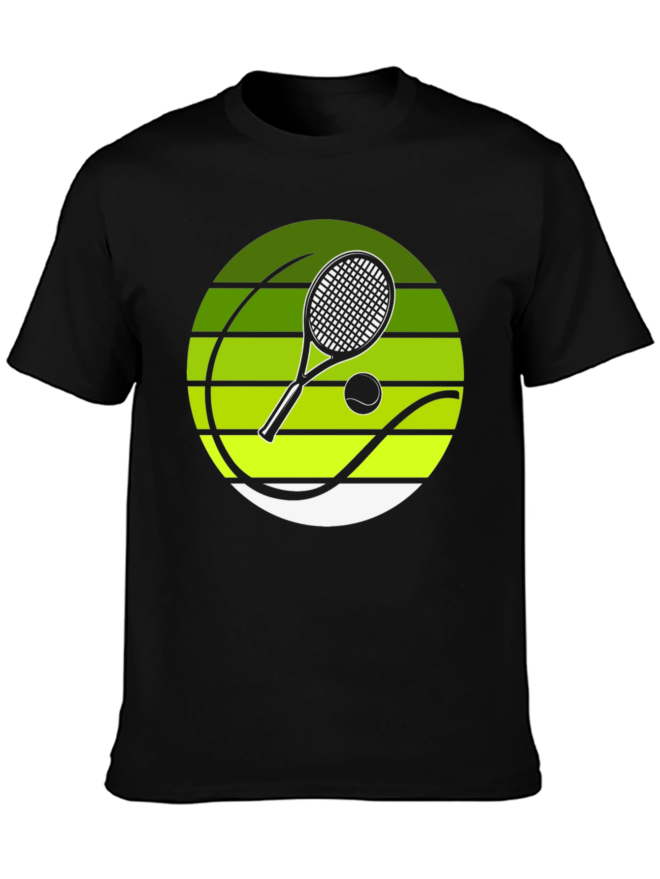 Tennis Racket Graphic Tee - Sporty Design