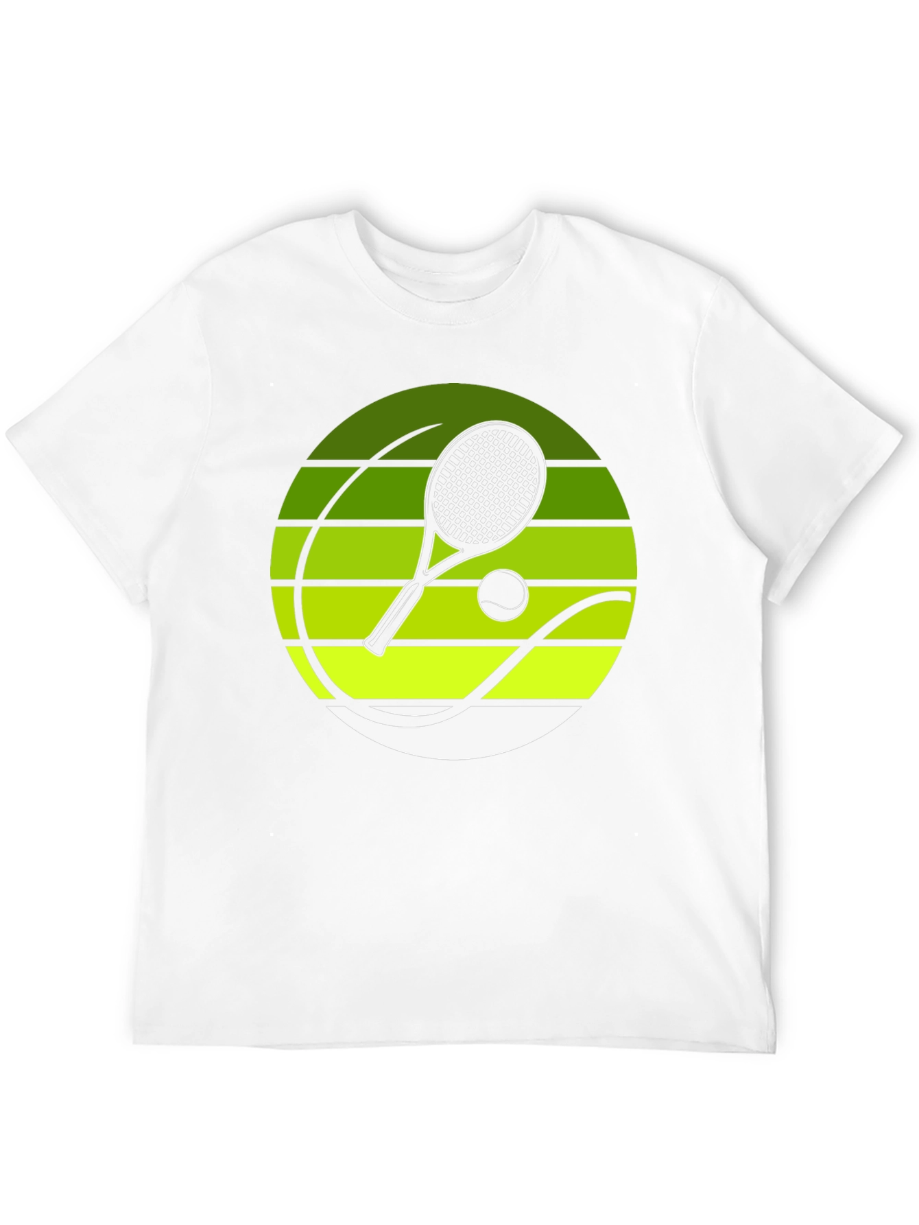 Tennis Racket Graphic Tee - Sporty Design