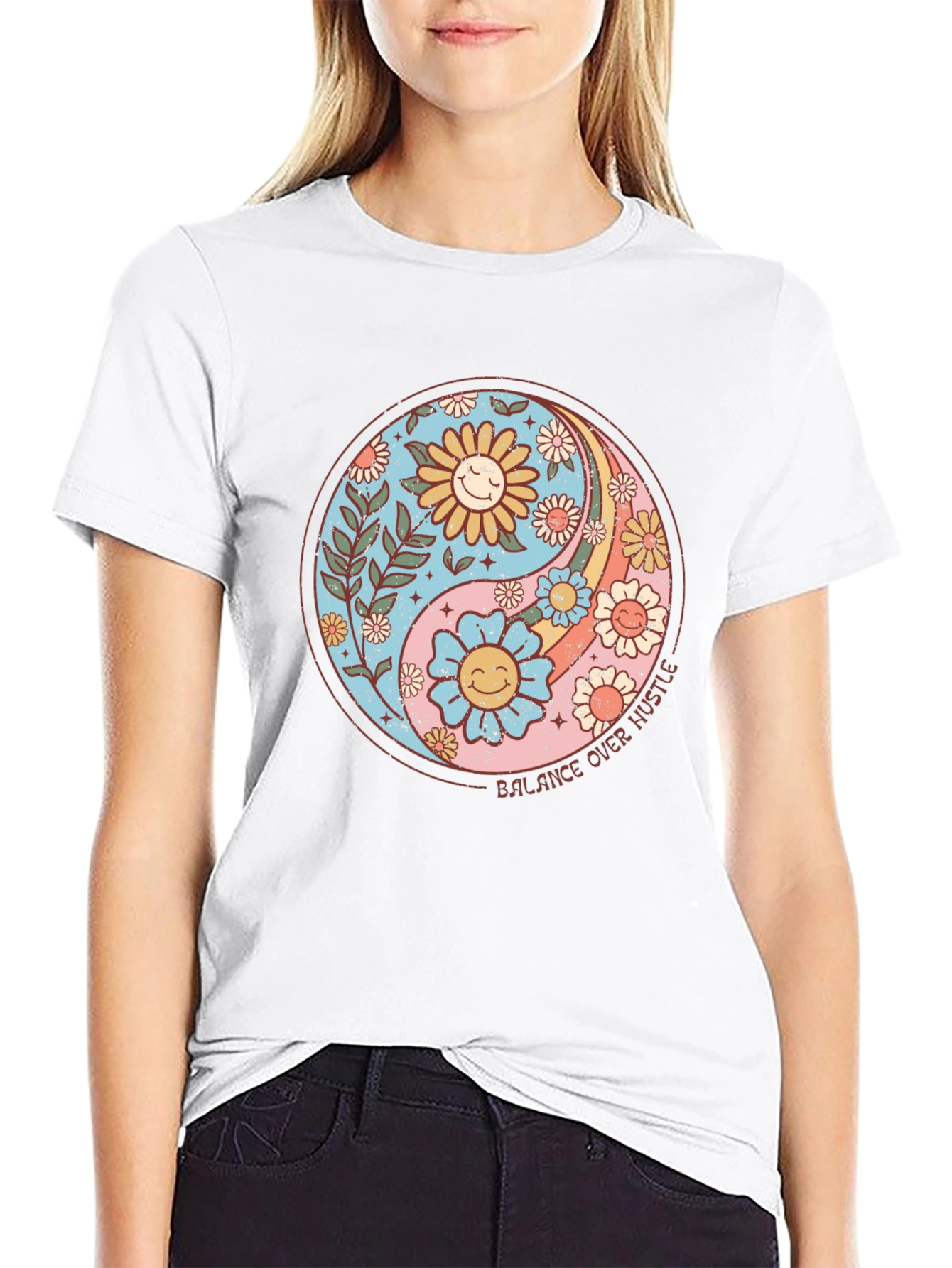 Balance Over Hustle Graphic T-Shirt