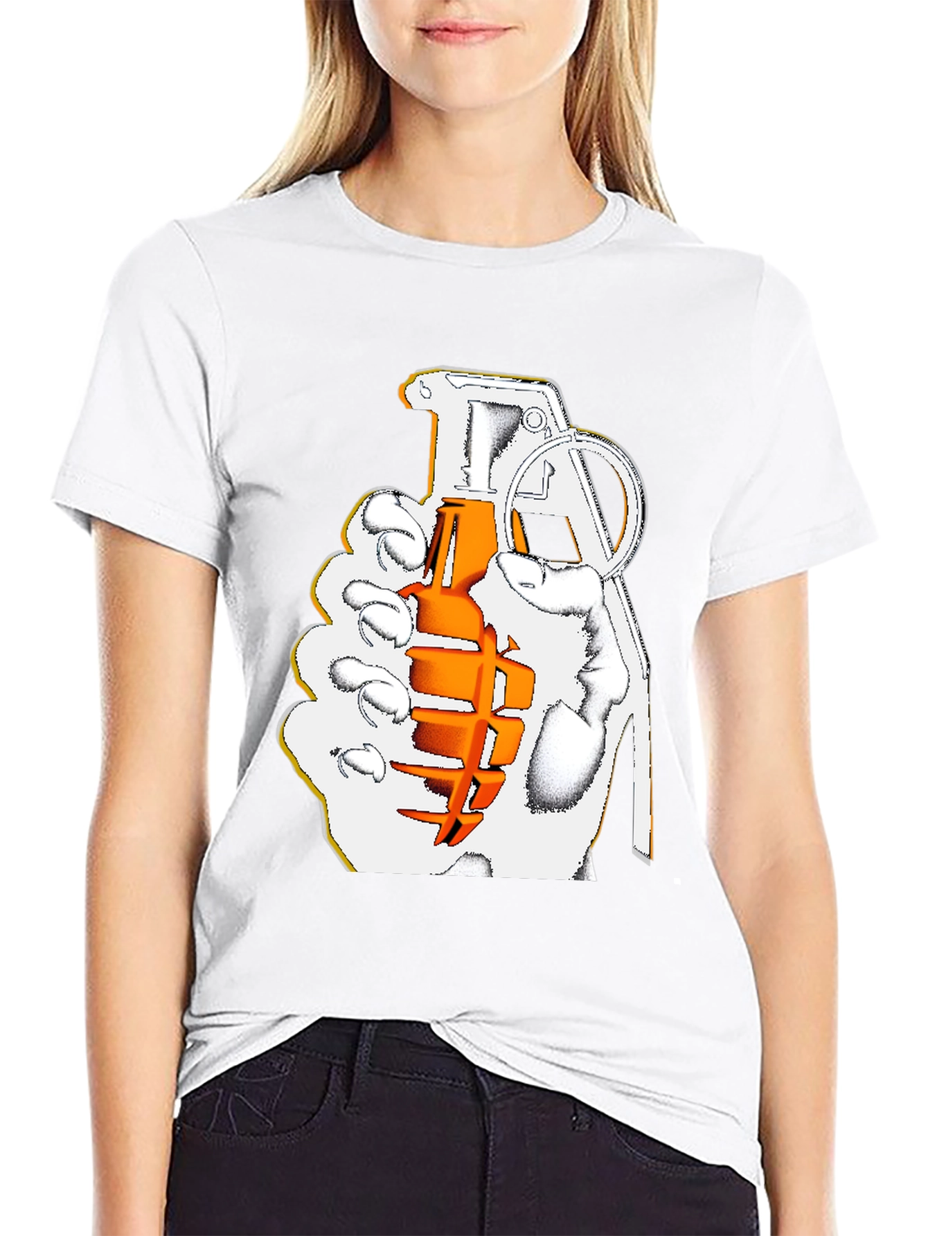 Graphic Grenade T-Shirt - Bold Design Comfortable Fit