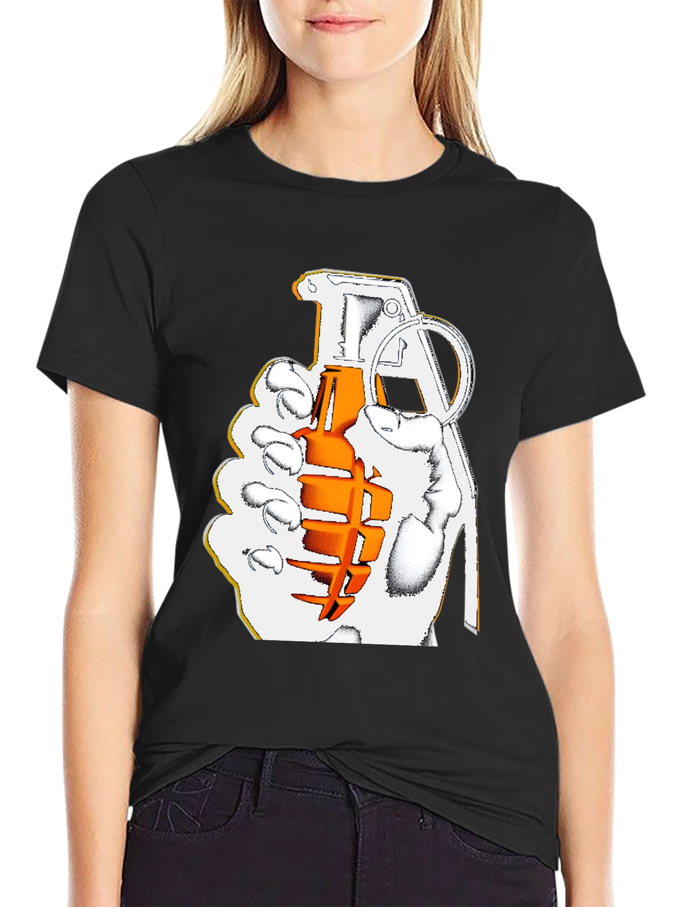 Graphic Grenade T-Shirt - Bold Design Comfortable Fit