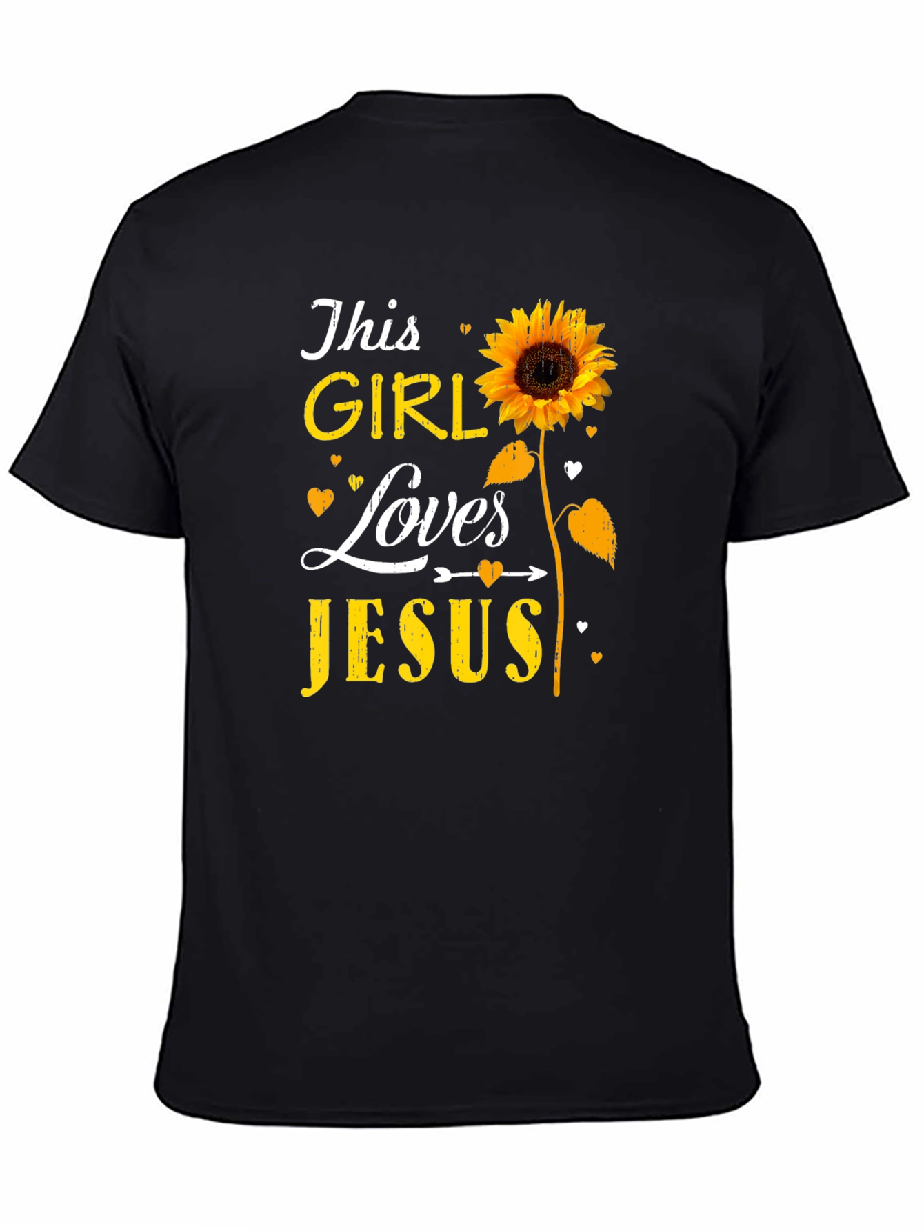 Sunflower This Girl Loves Jesus T-Shirt