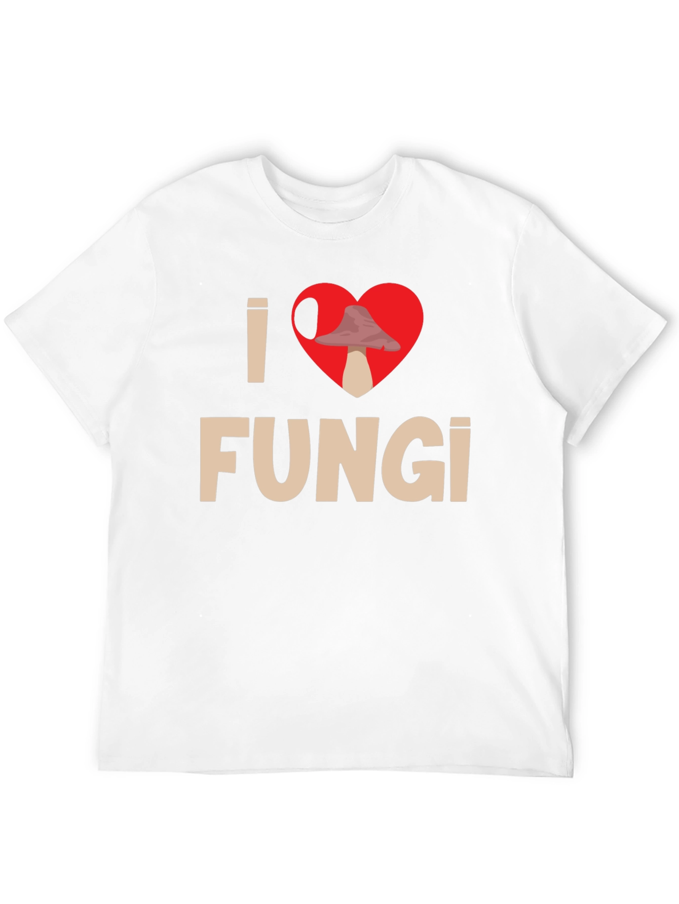 I Heart Fungi Black T-Shirt - Mushroom Lover Tee