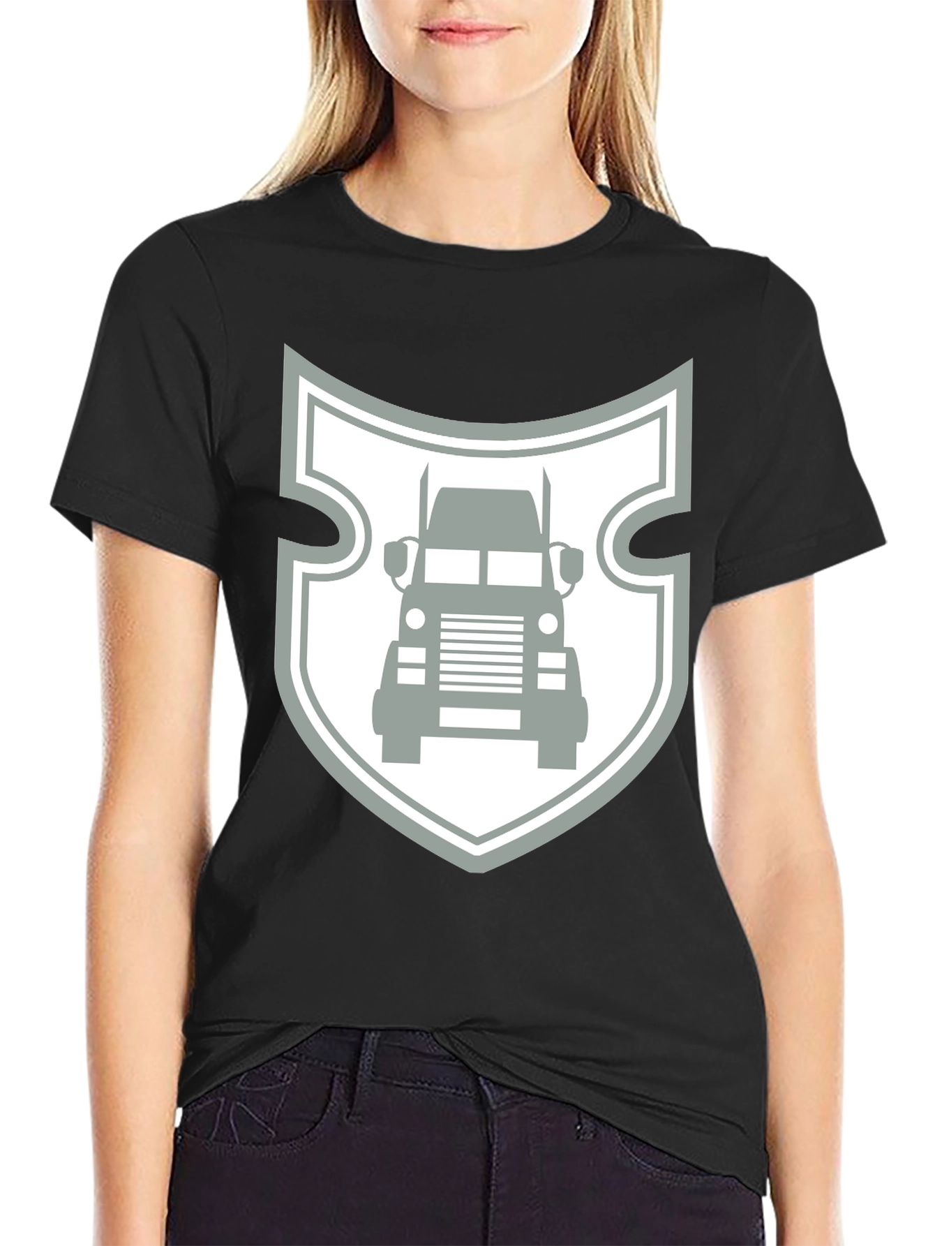 Truck Shield Graphic Tee - Black