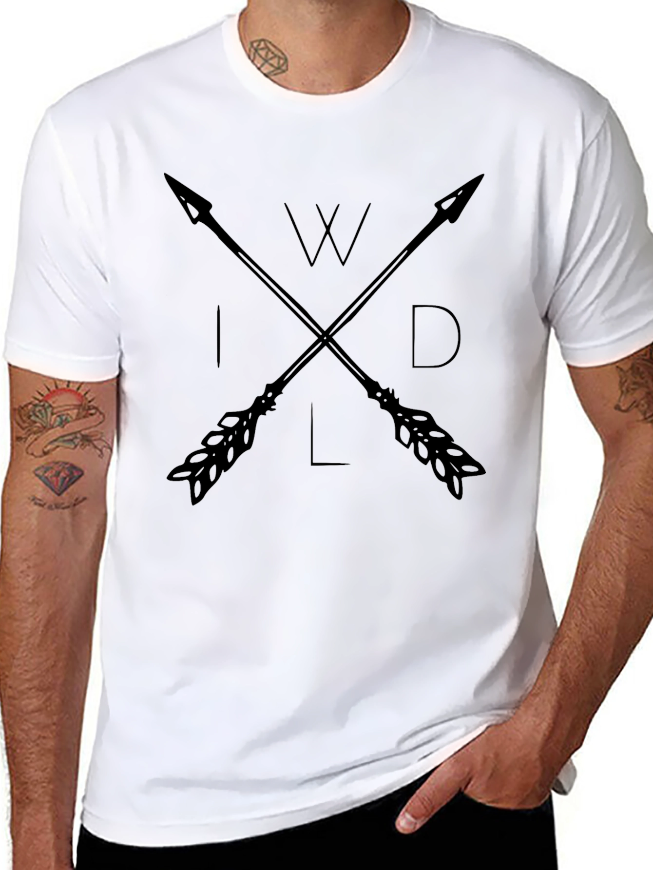 Wild Arrows Graphic Tee - Stylish Black Shirt