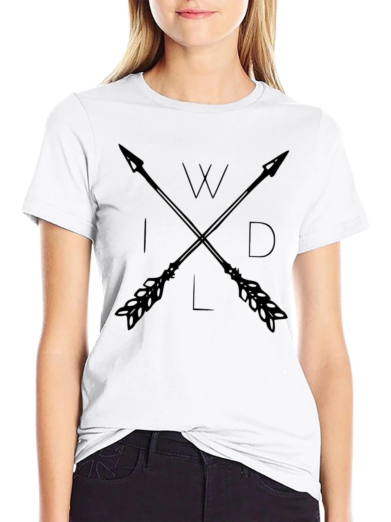Wild Arrows Graphic Tee - Stylish Black Shirt