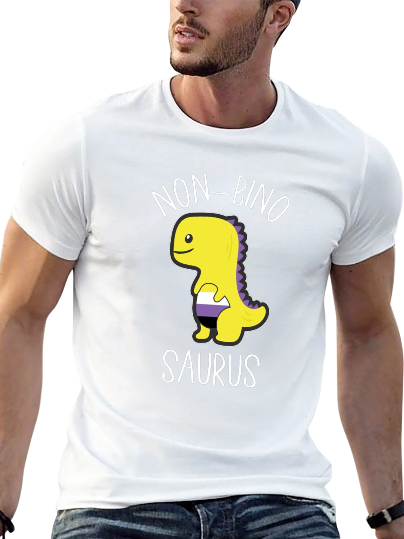 Non-binosaurus T-Shirt - Genderqueer Pride