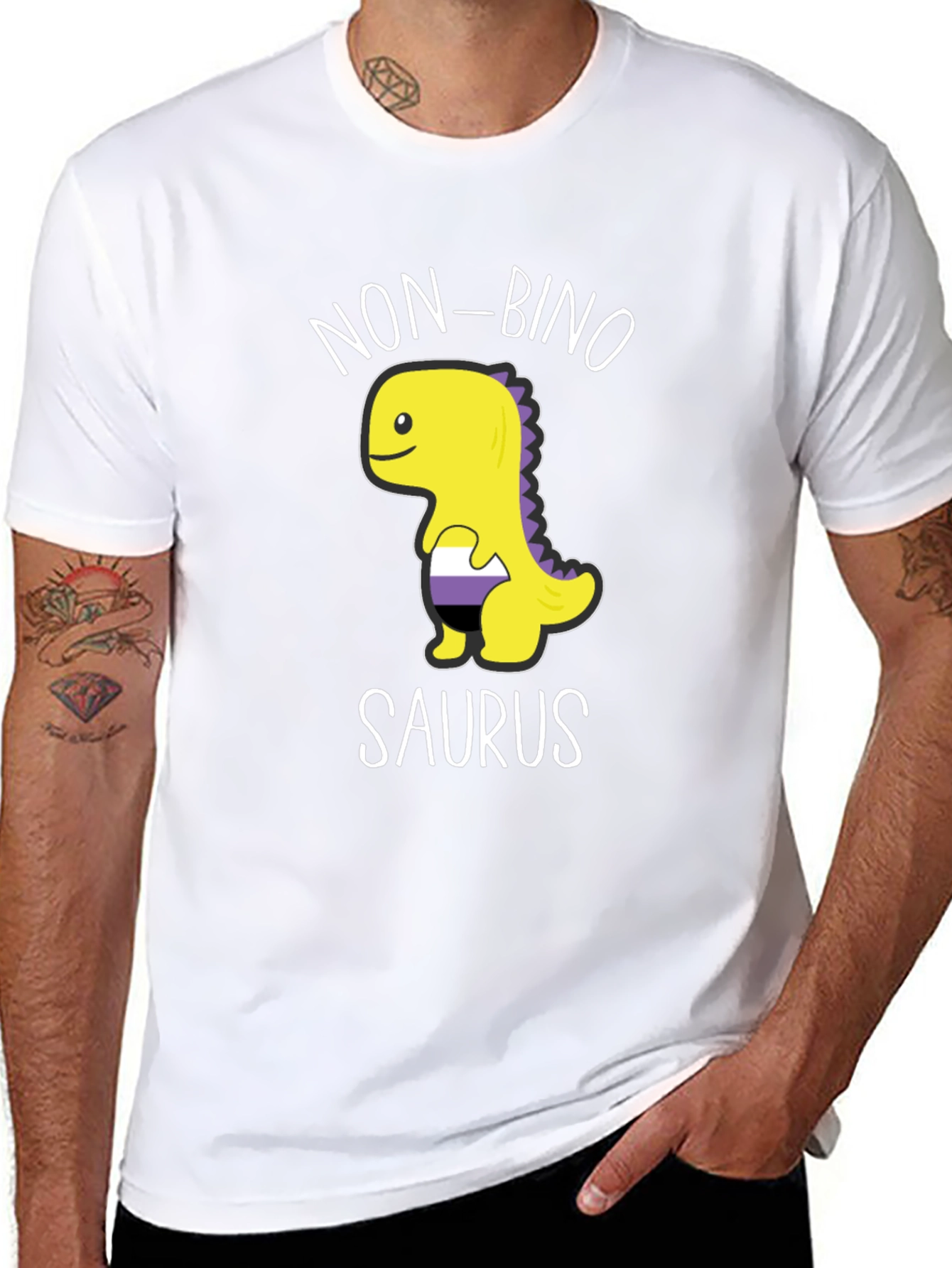 Non-binosaurus T-Shirt - Genderqueer Pride
