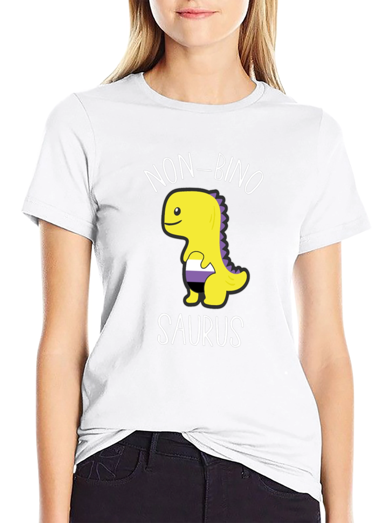 Non-binosaurus T-Shirt - Genderqueer Pride